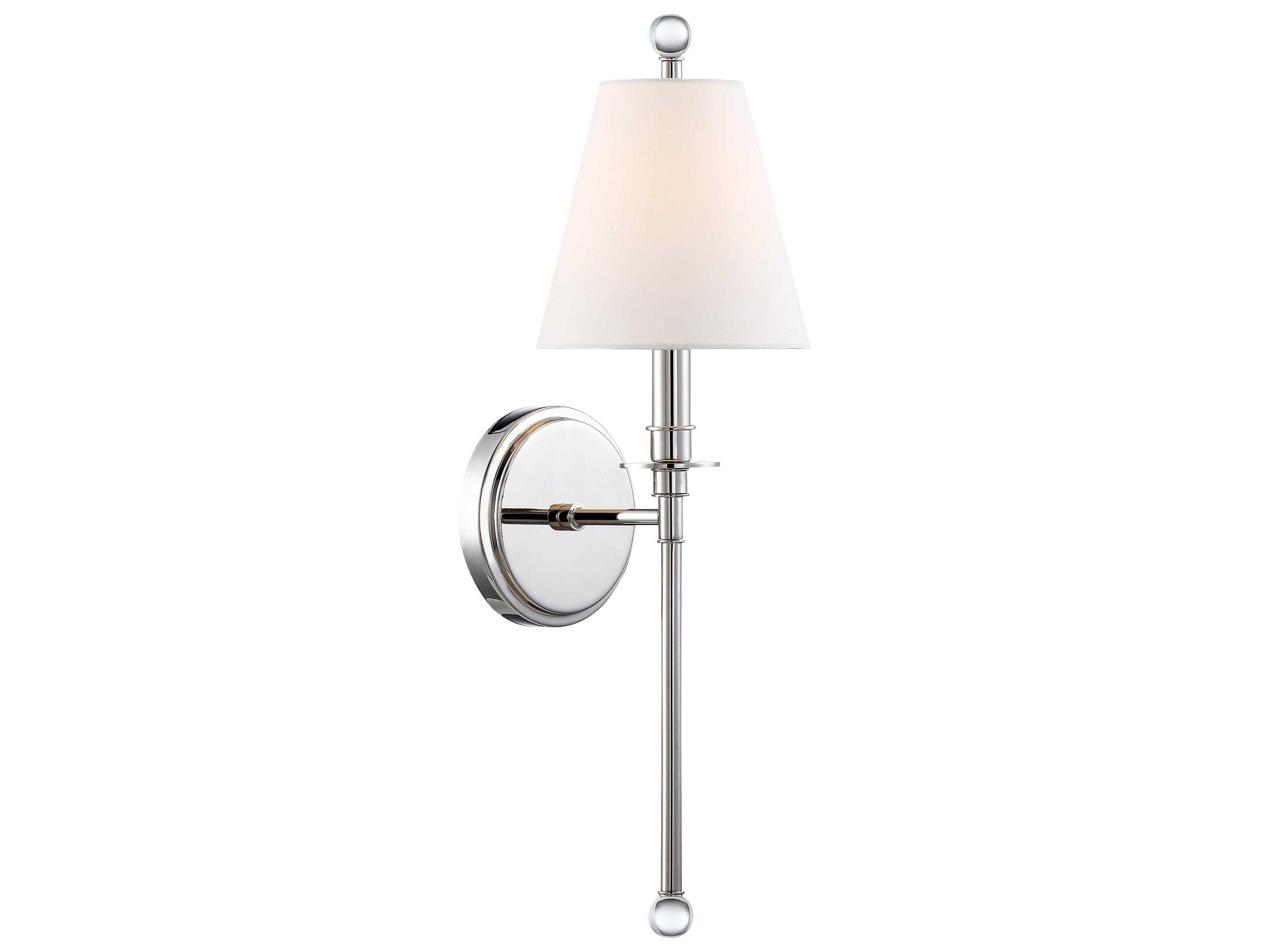 Crystorama Riverdale 1-Light Brass Wall Sconce