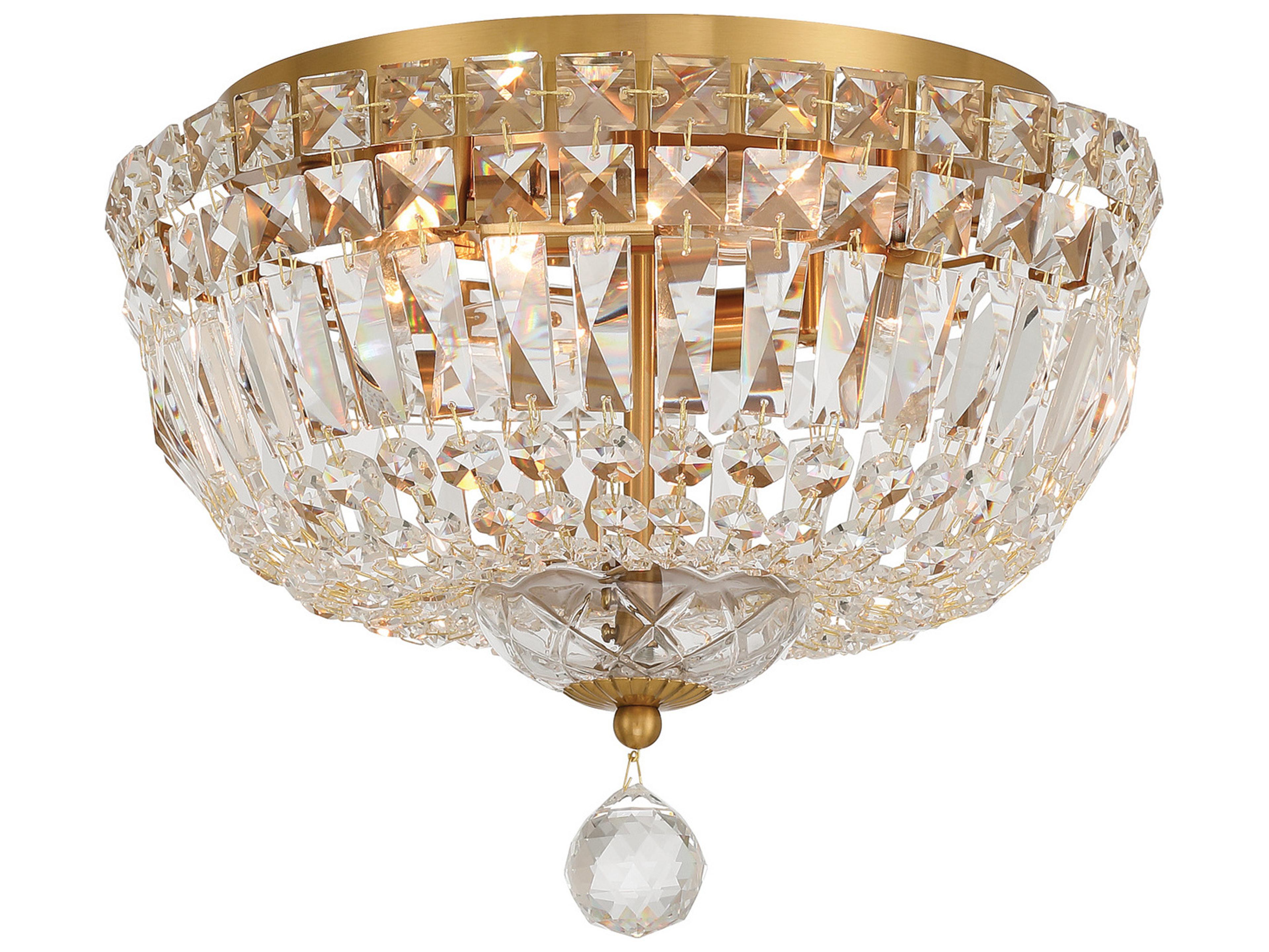 Roslyn 4-Light Gold Flush Mount