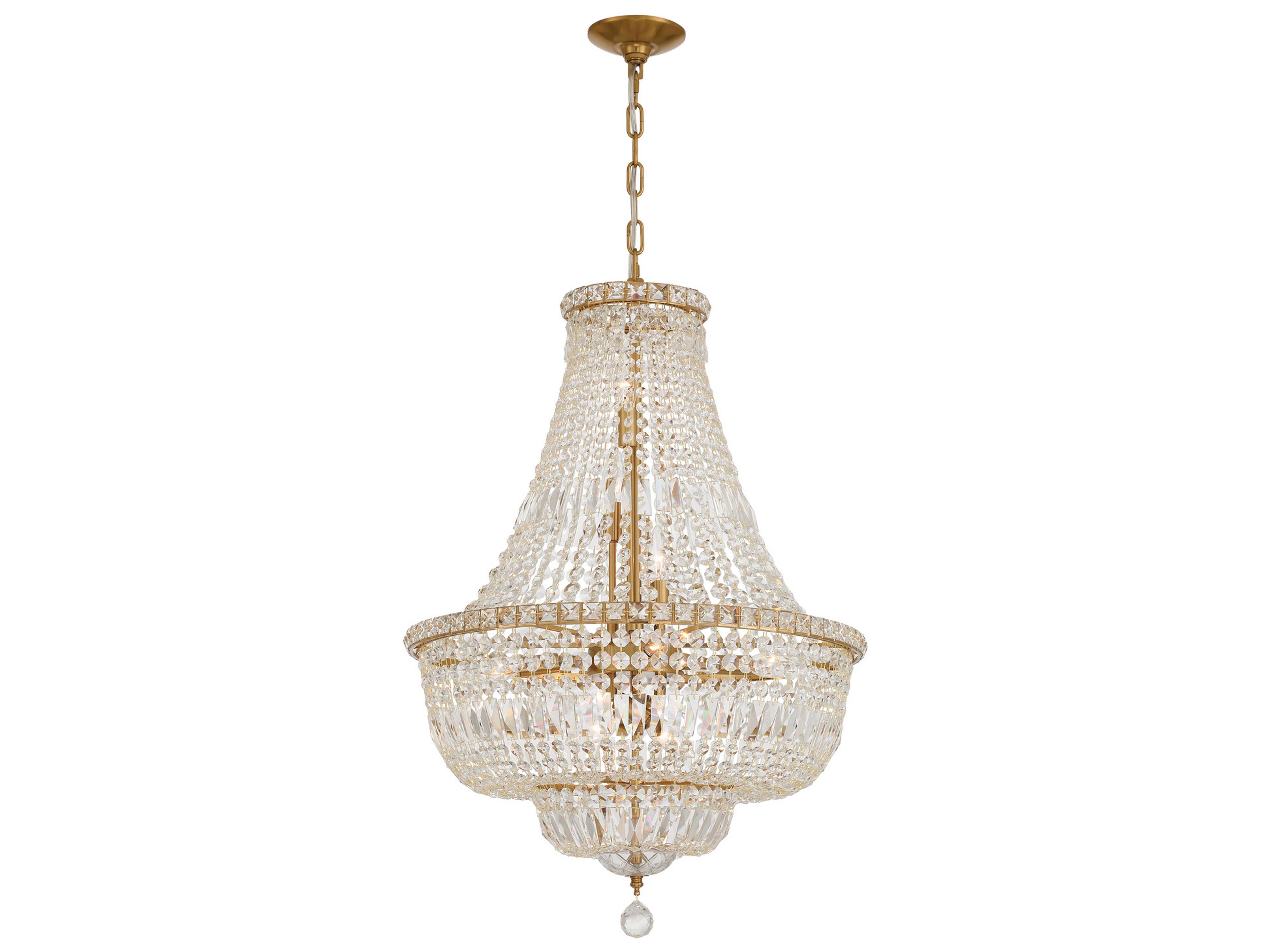 Roslyn 9-Light Gold Candelabra Chandelier