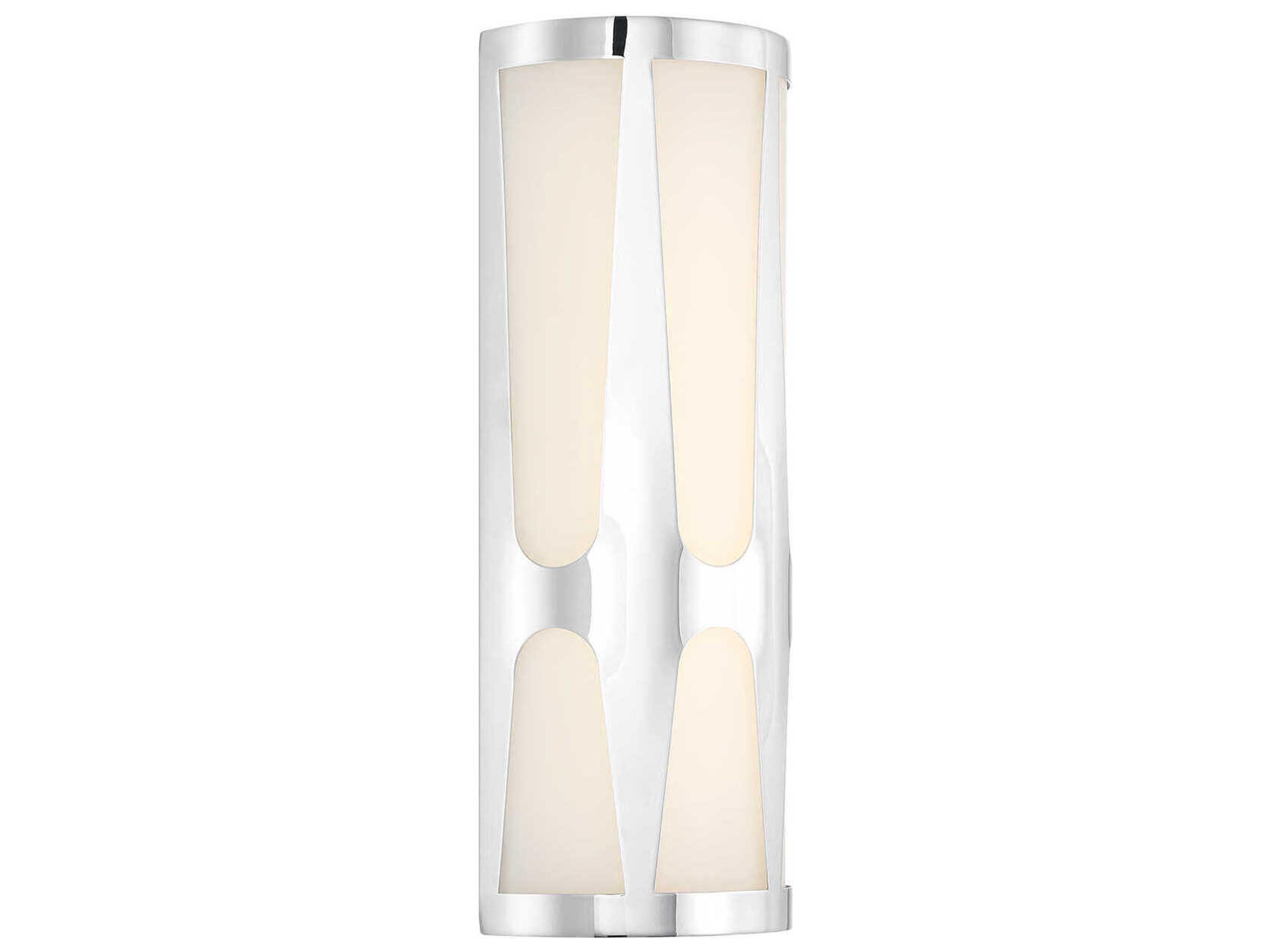 Crystorama Royston Polished Chrome Wall Sconce