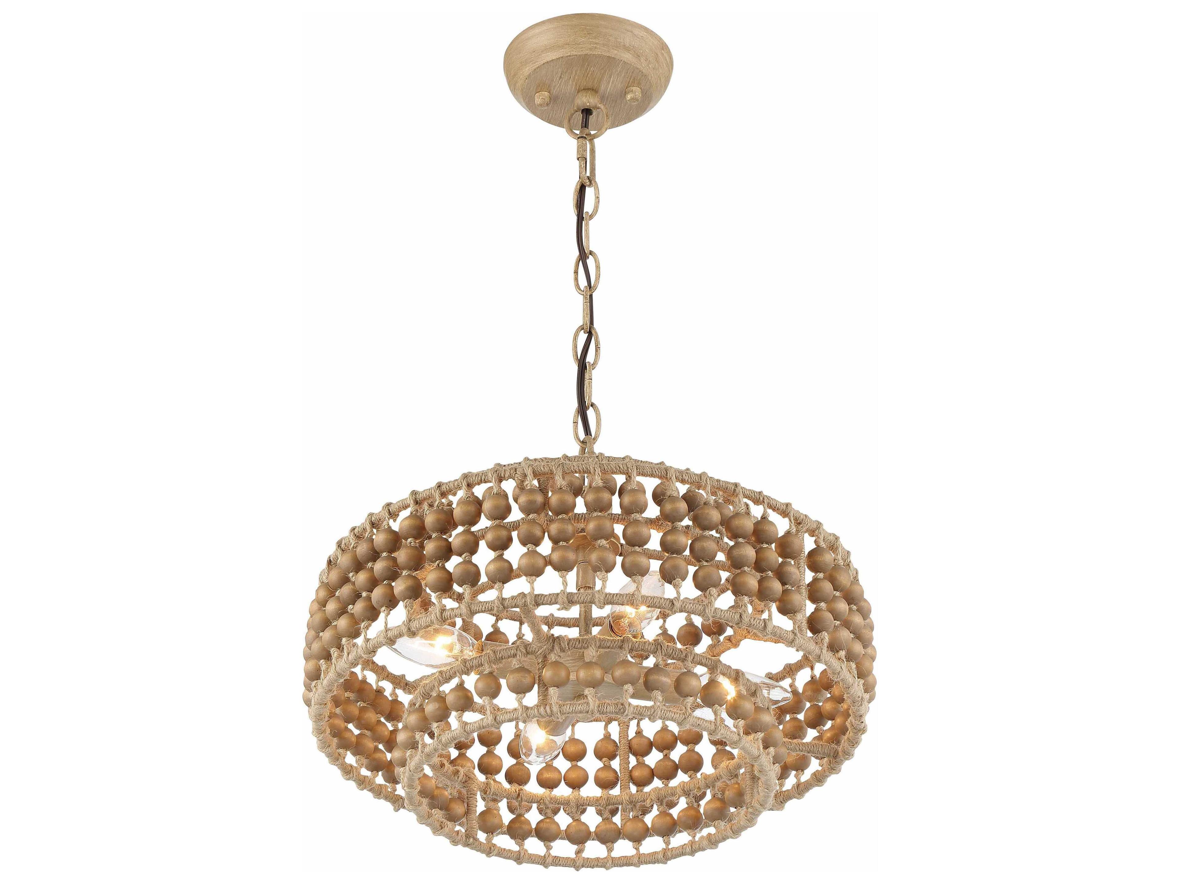 Crystorama Silas 3-Light Burnished Silver Drum Chandelier