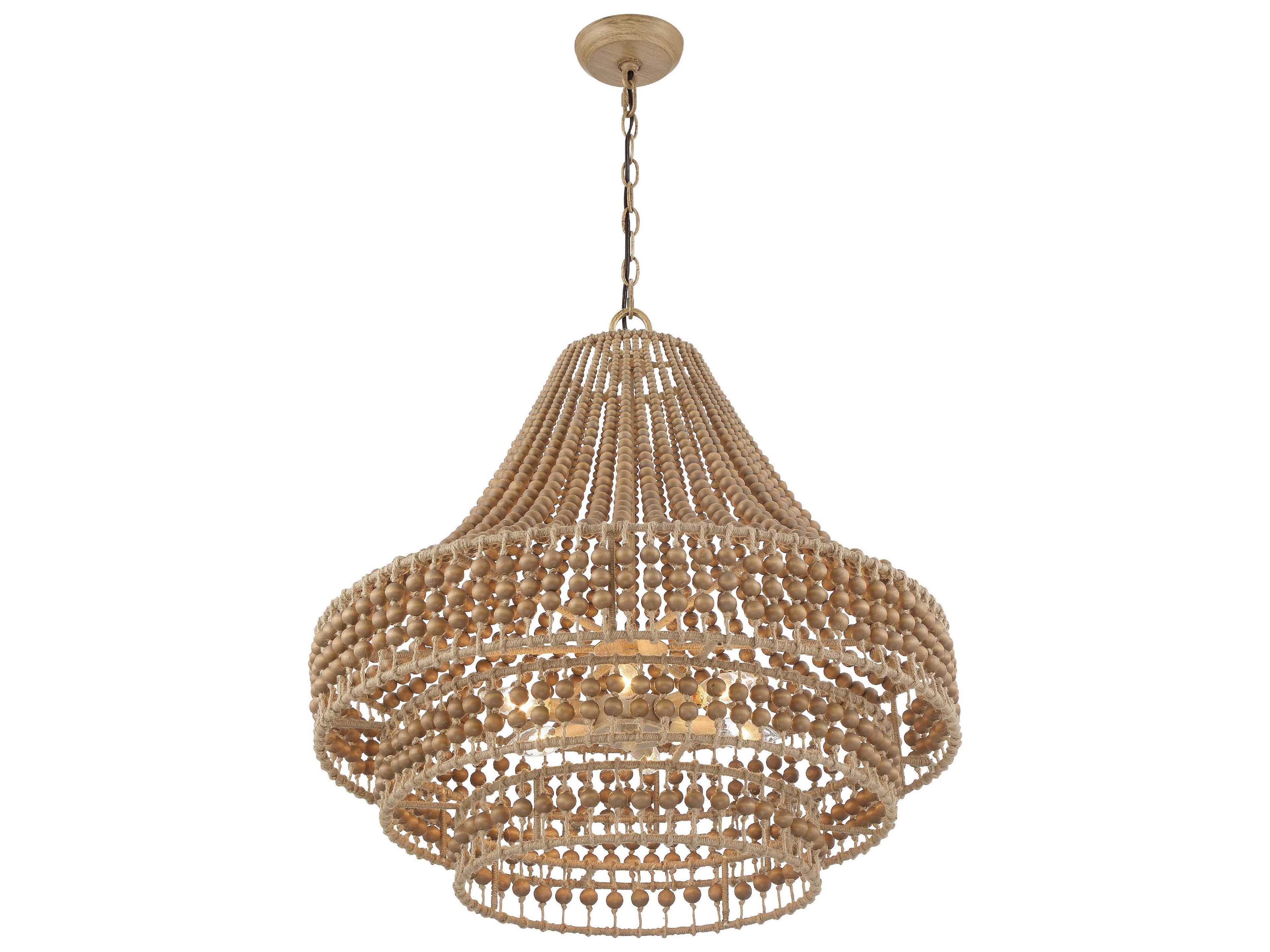 Crystorama Silas 6-Light Burnished Silver Candelabra Tiered Chandelier