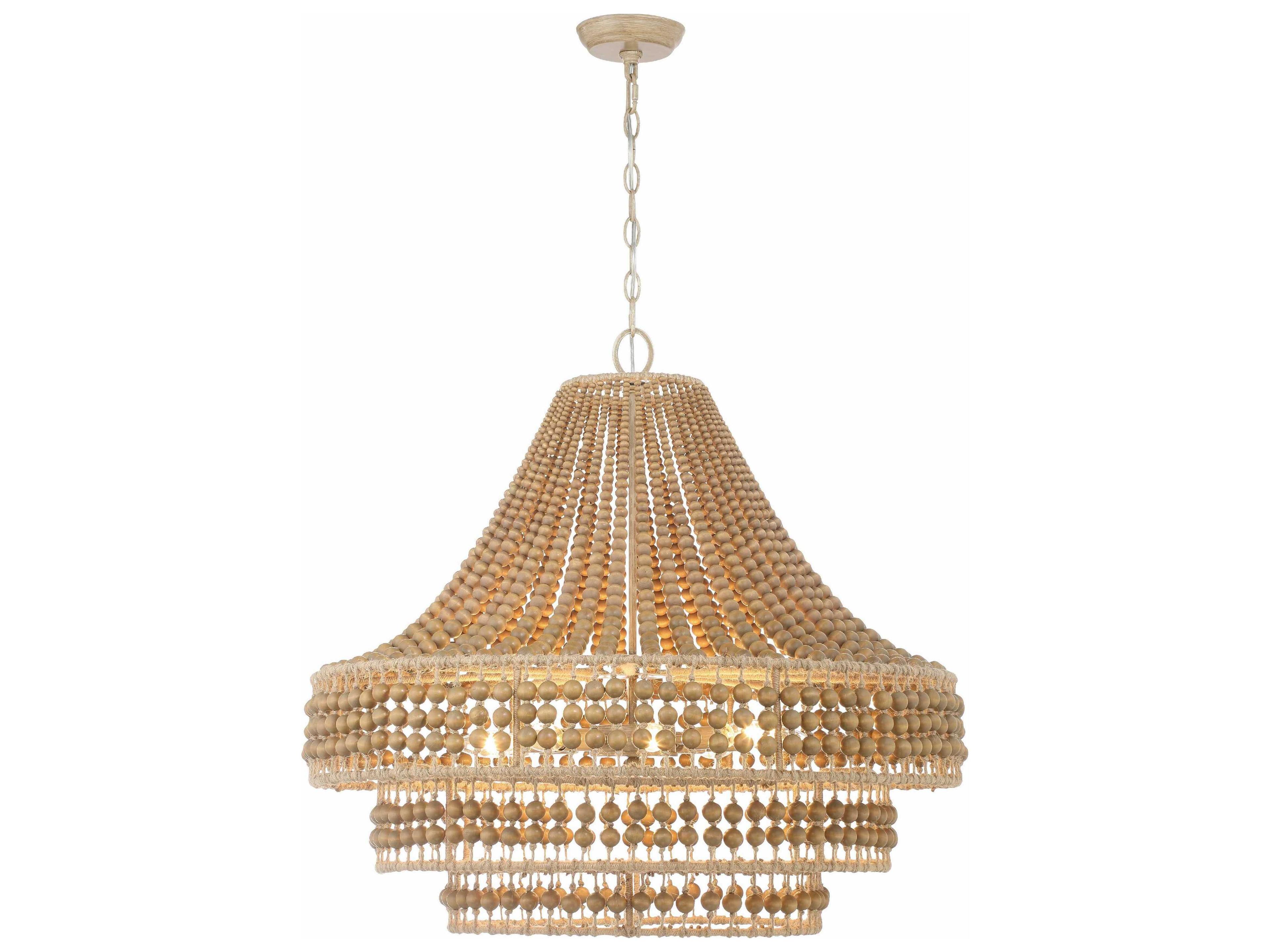 Silas 8-Light Burnished Silver Brown Candelabra Chandelier