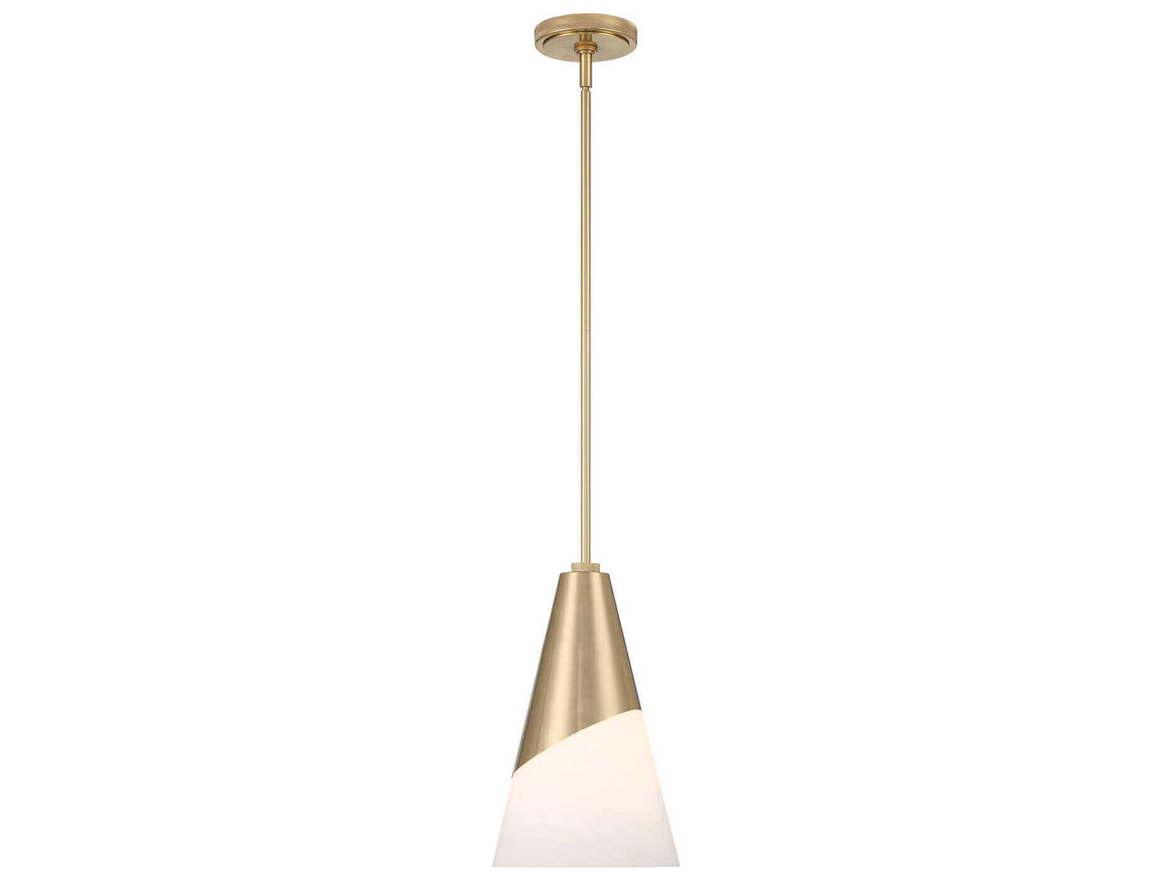 Crystorama Tori 1-Light Vibrant Gold Mini Pendant