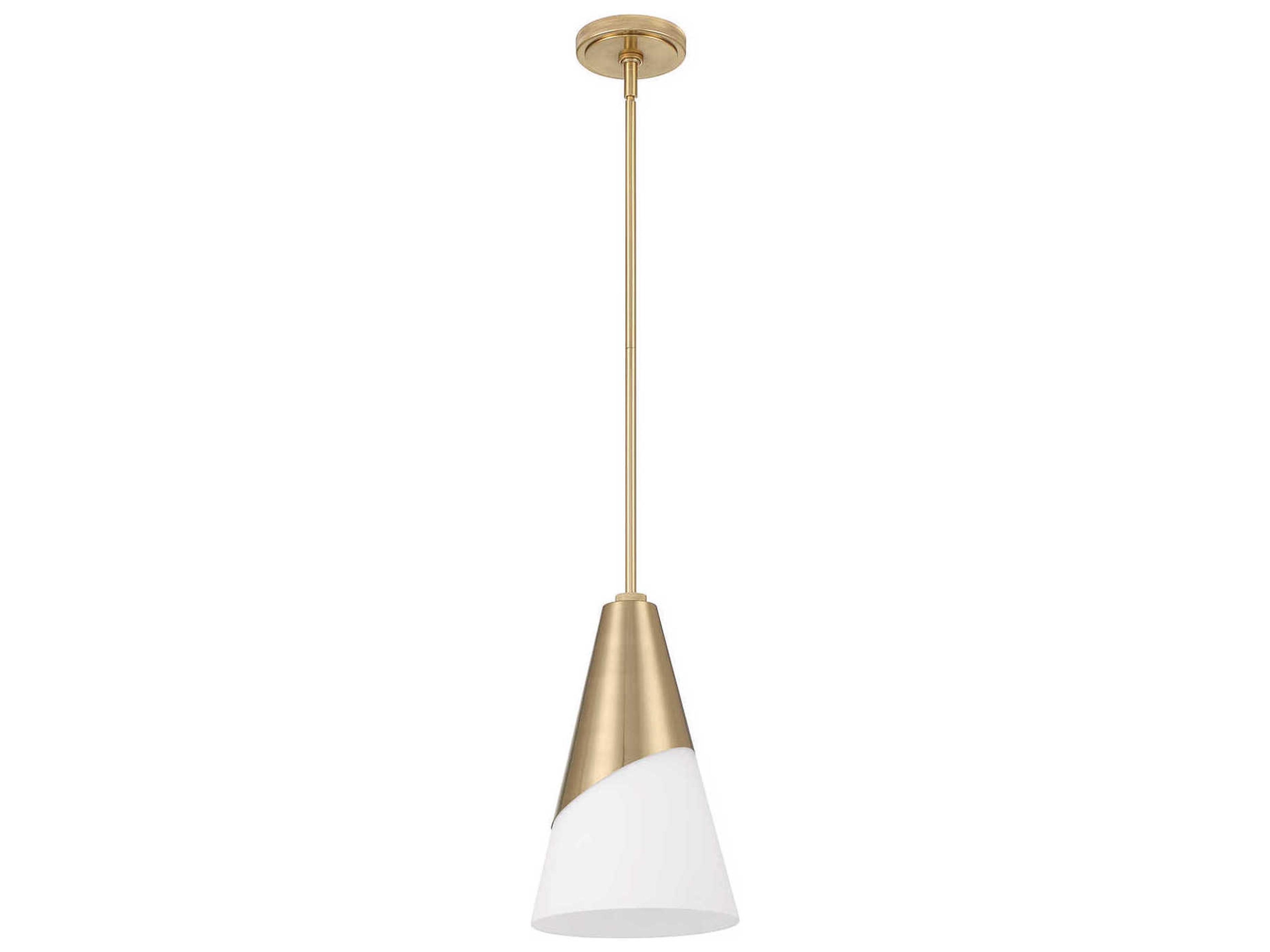 Crystorama Tori 1-Light Vibrant Gold Mini Pendant