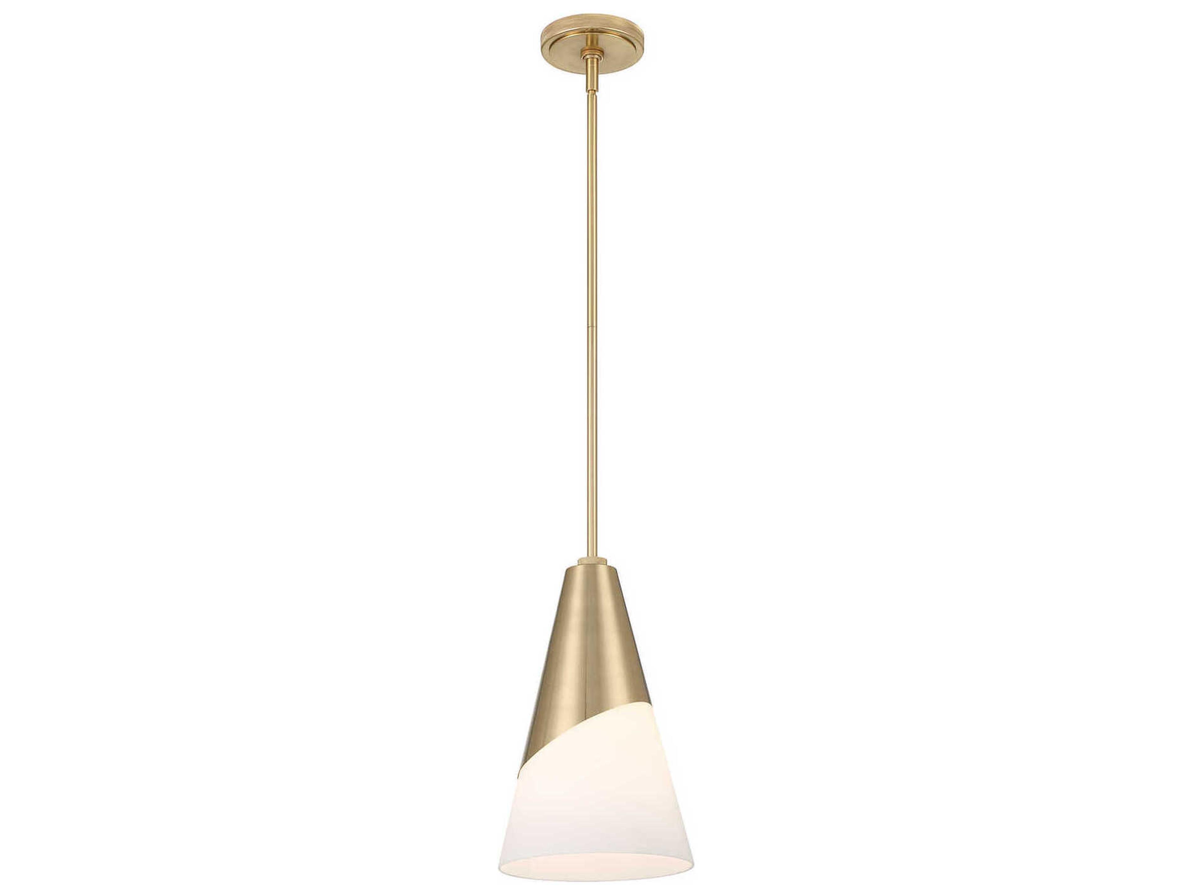 Crystorama Tori 1-Light Vibrant Gold Mini Pendant