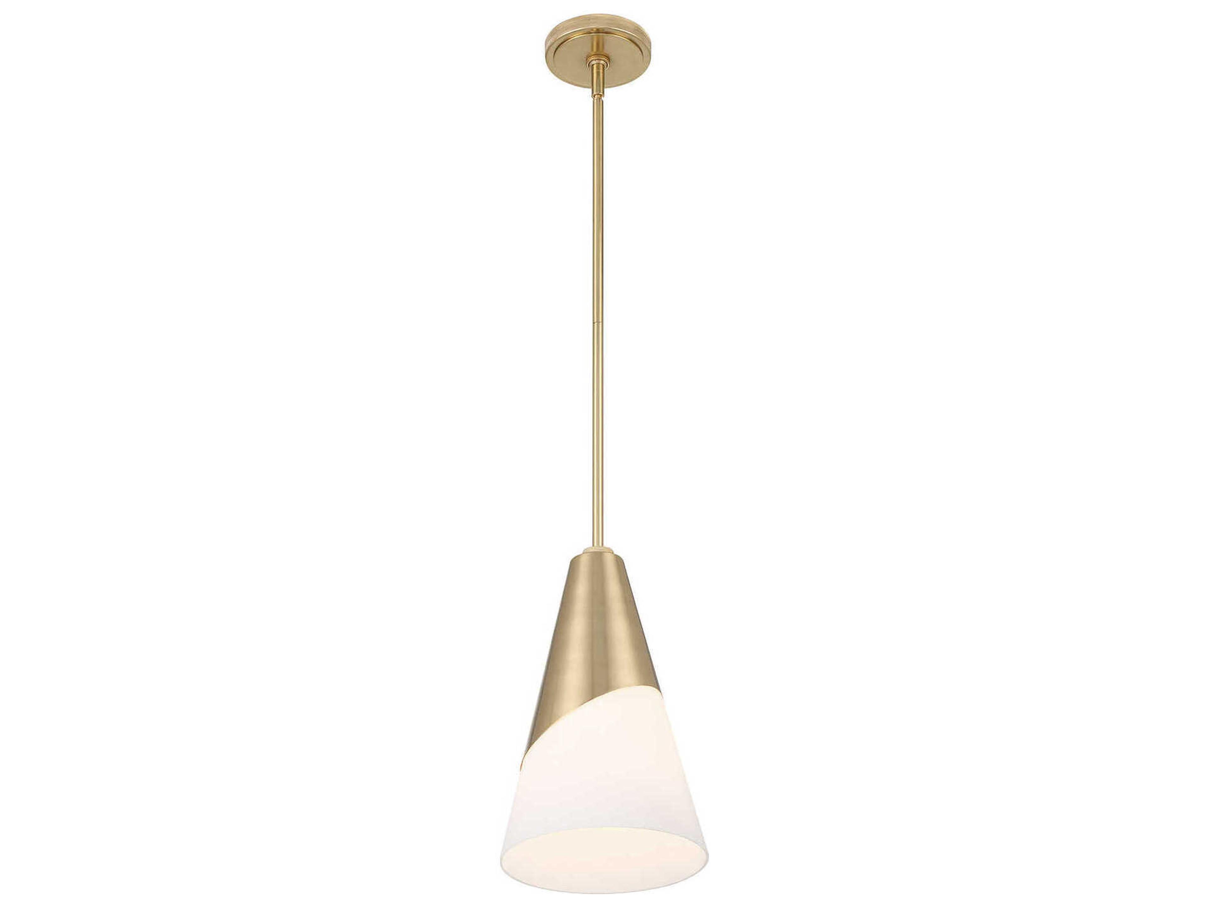 Crystorama Tori 1-Light Vibrant Gold Mini Pendant