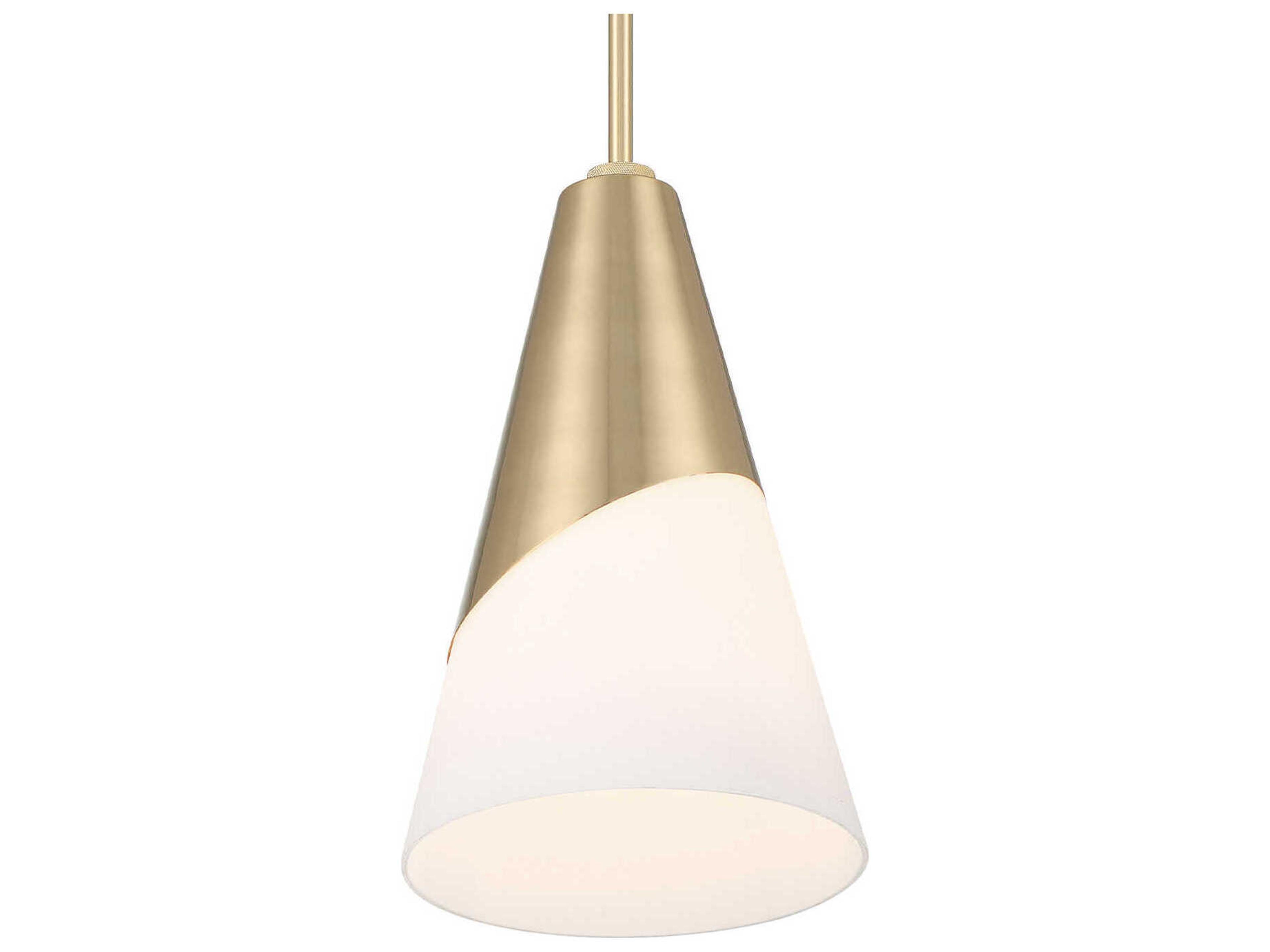 Crystorama Tori 1-Light Vibrant Gold Mini Pendant