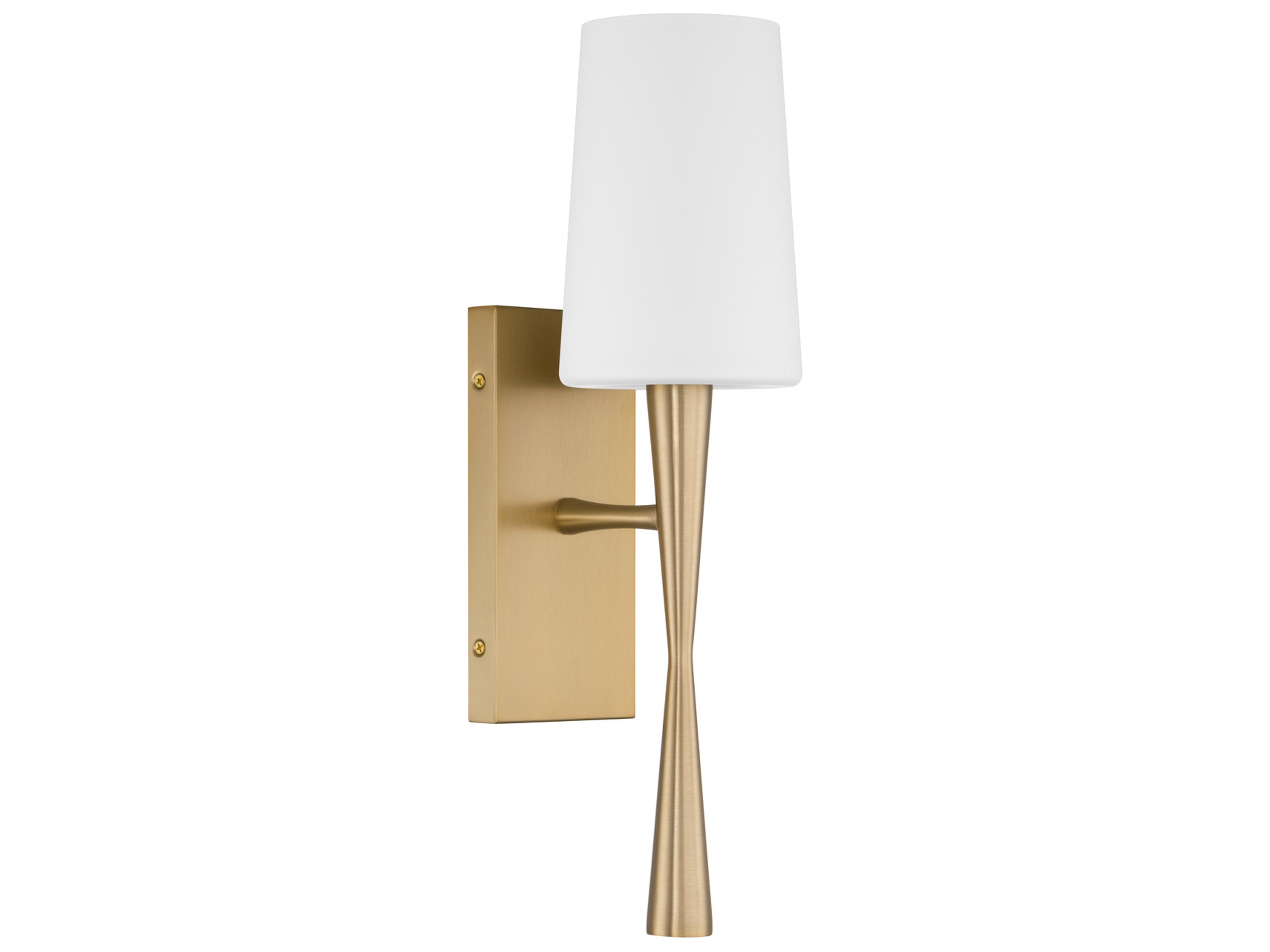 Crystorama Trenton 1-Light Gold Wall Sconce