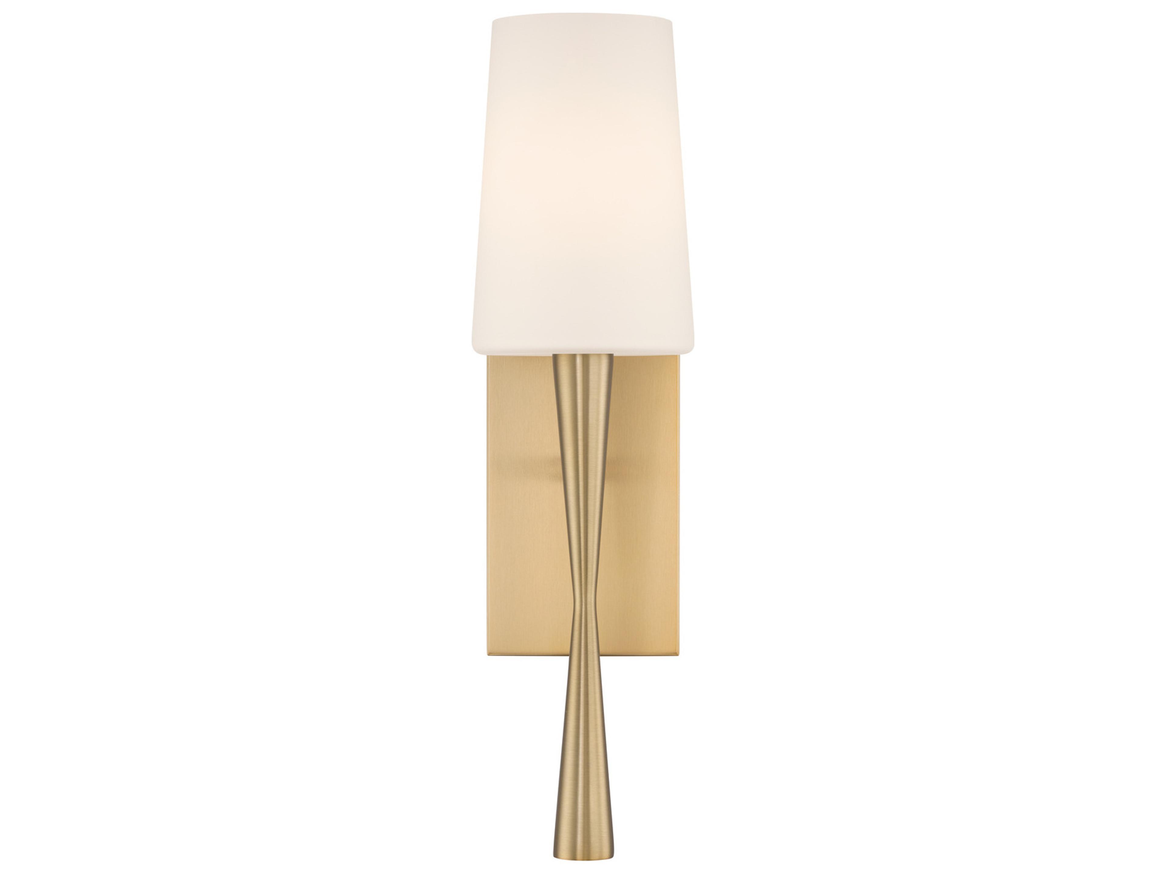 Crystorama Trenton 1-Light Gold Wall Sconce