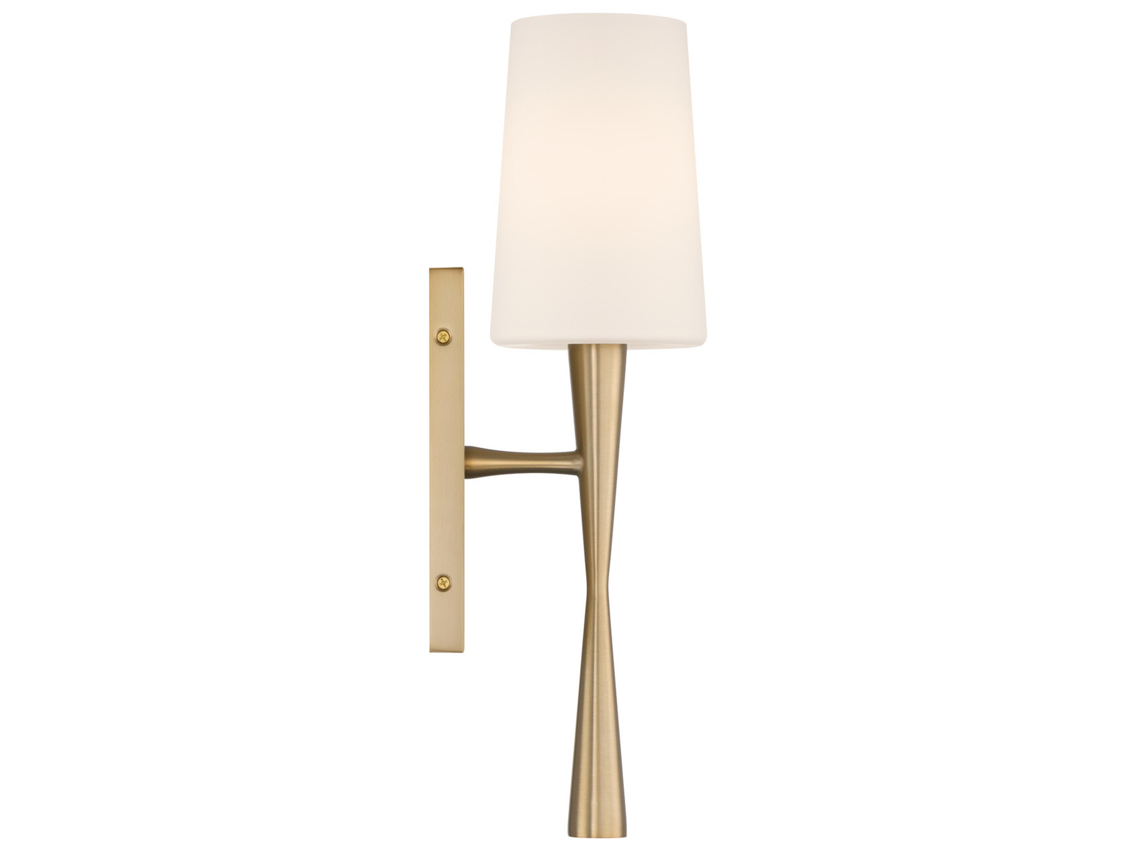 Crystorama Trenton 1-Light Gold Wall Sconce