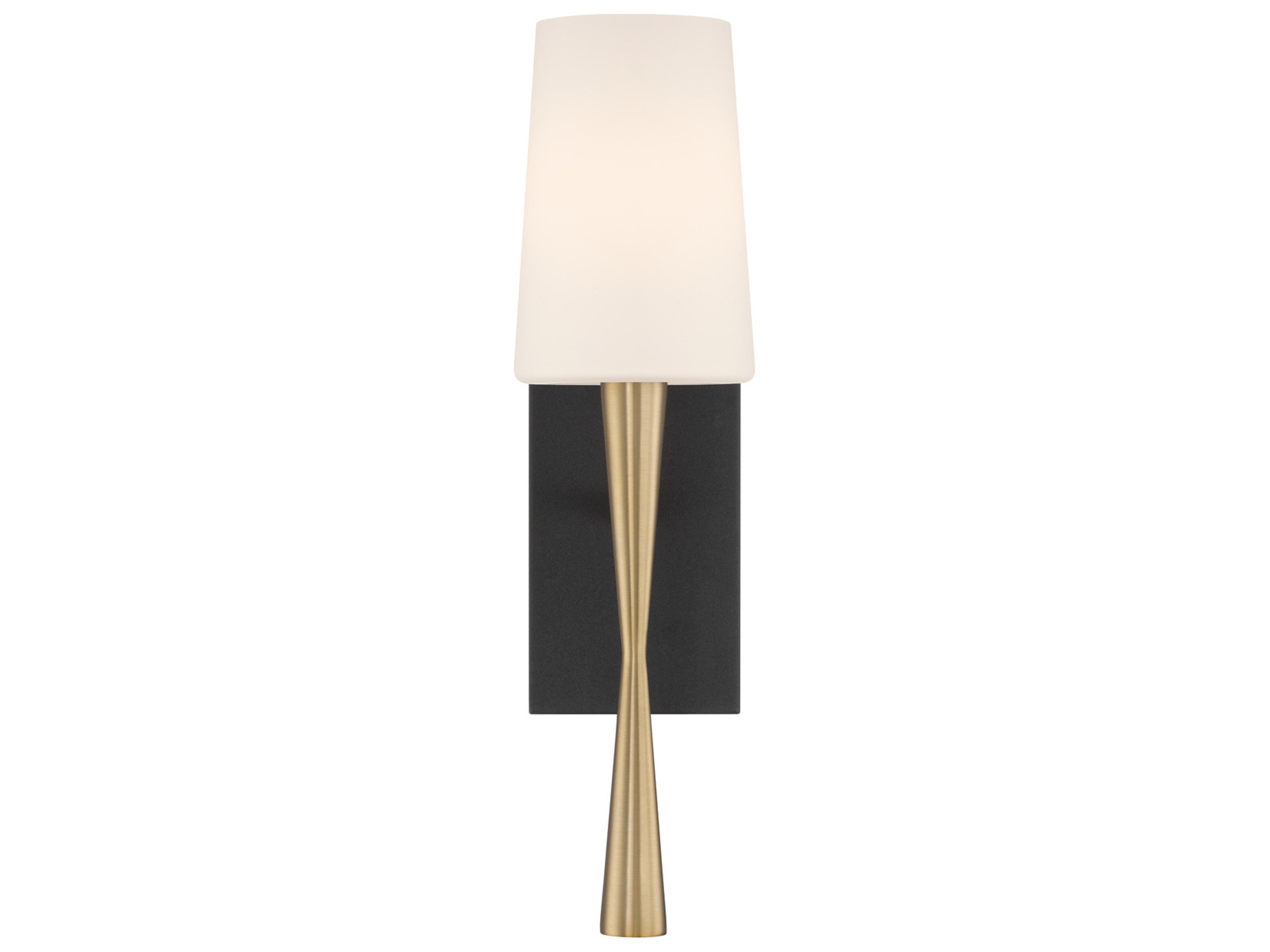 Crystorama Trenton 1-Light Gold Wall Sconce