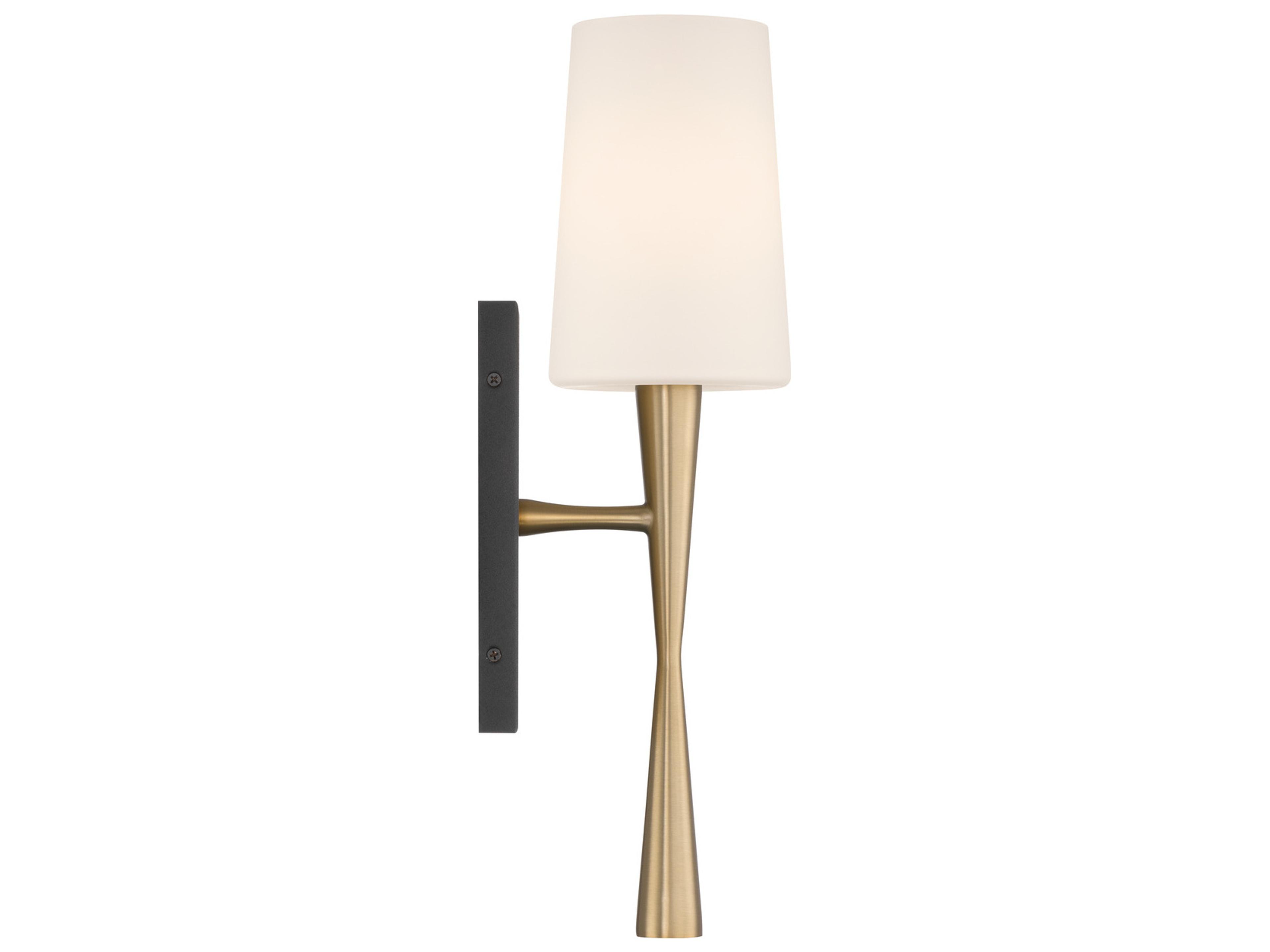 Crystorama Trenton 1-Light Gold Wall Sconce
