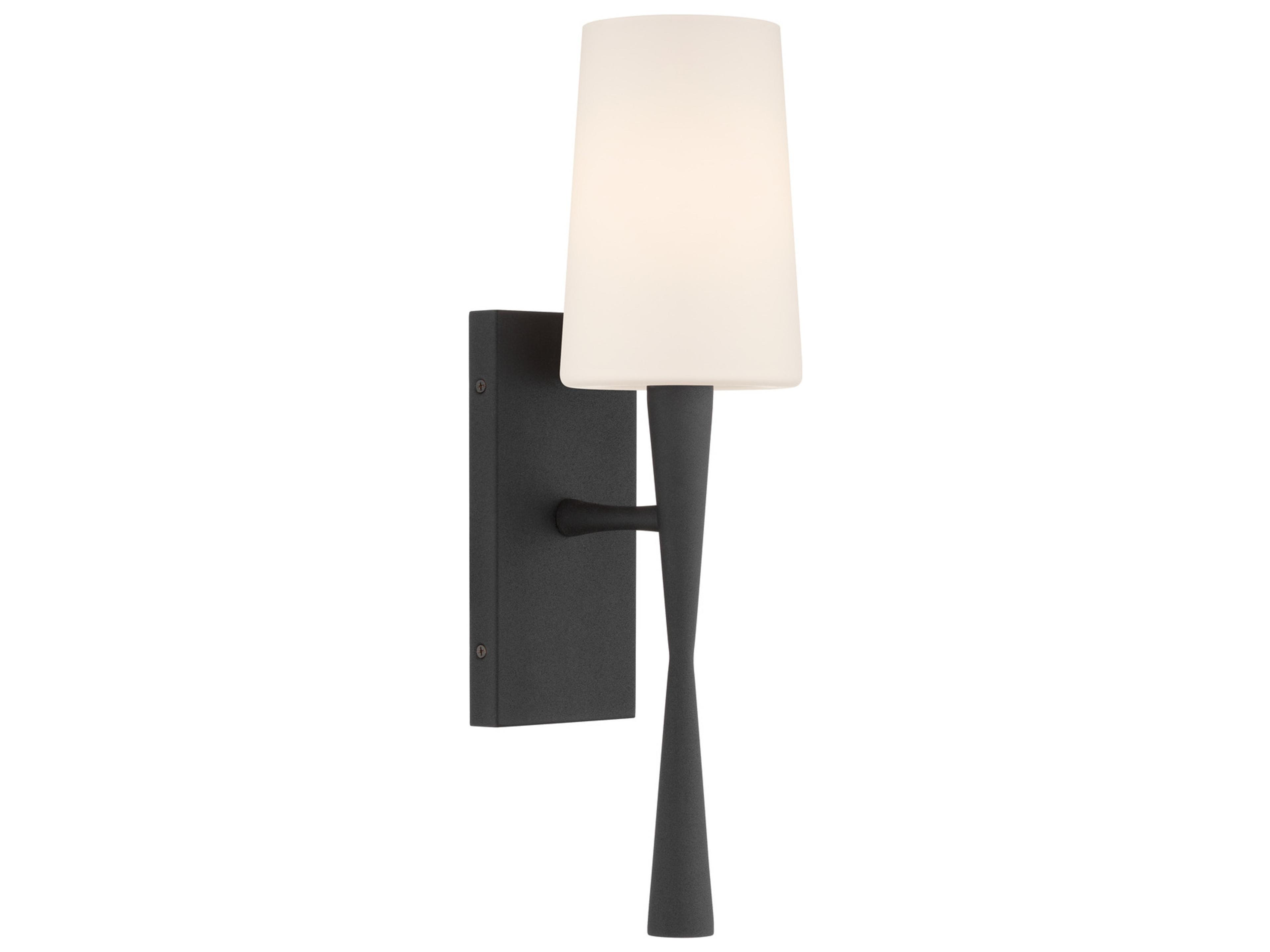 Trenton 1-Light Black Wall Sconce