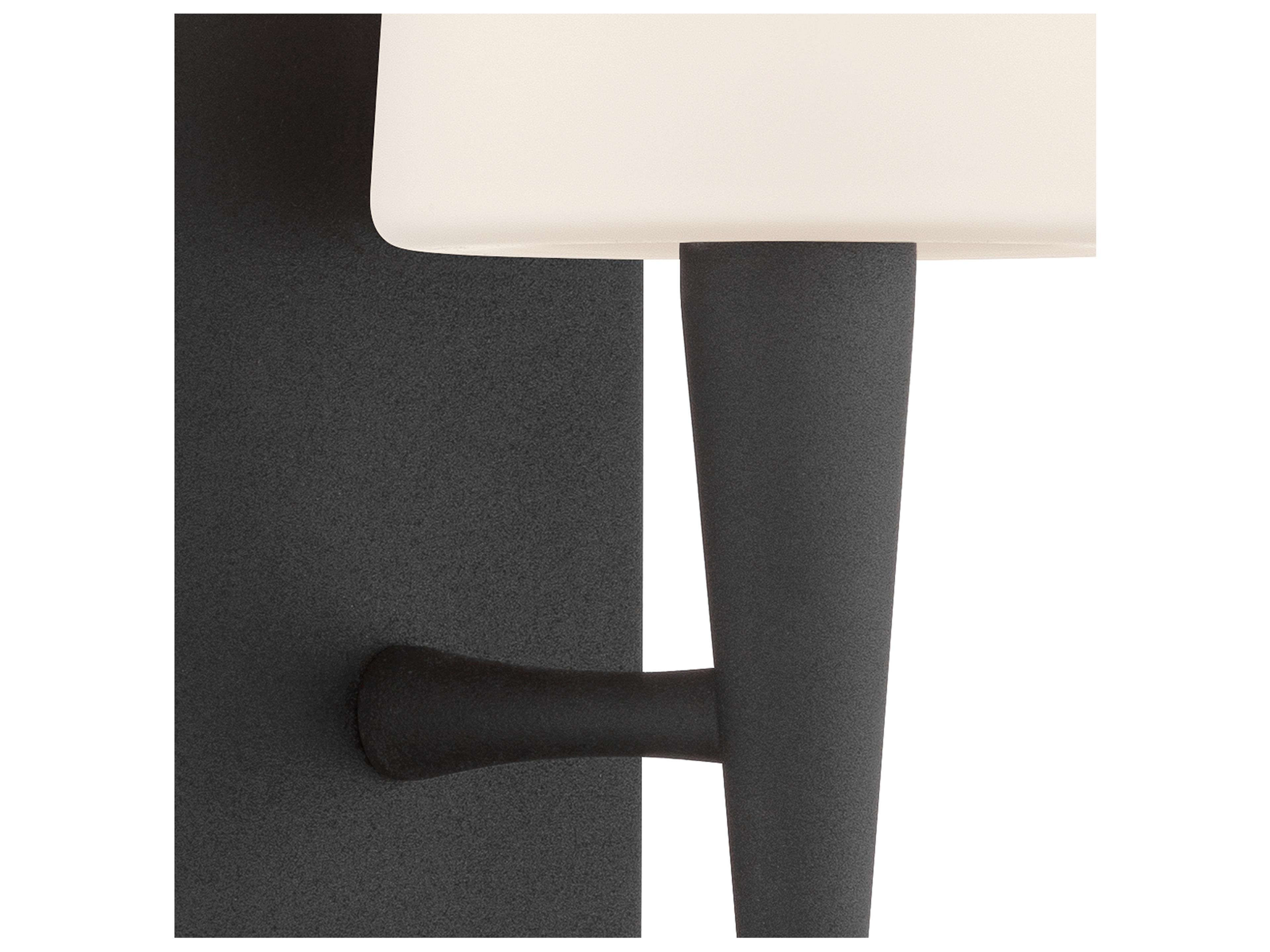 Crystorama Trenton 1-Light Black Wall Sconce