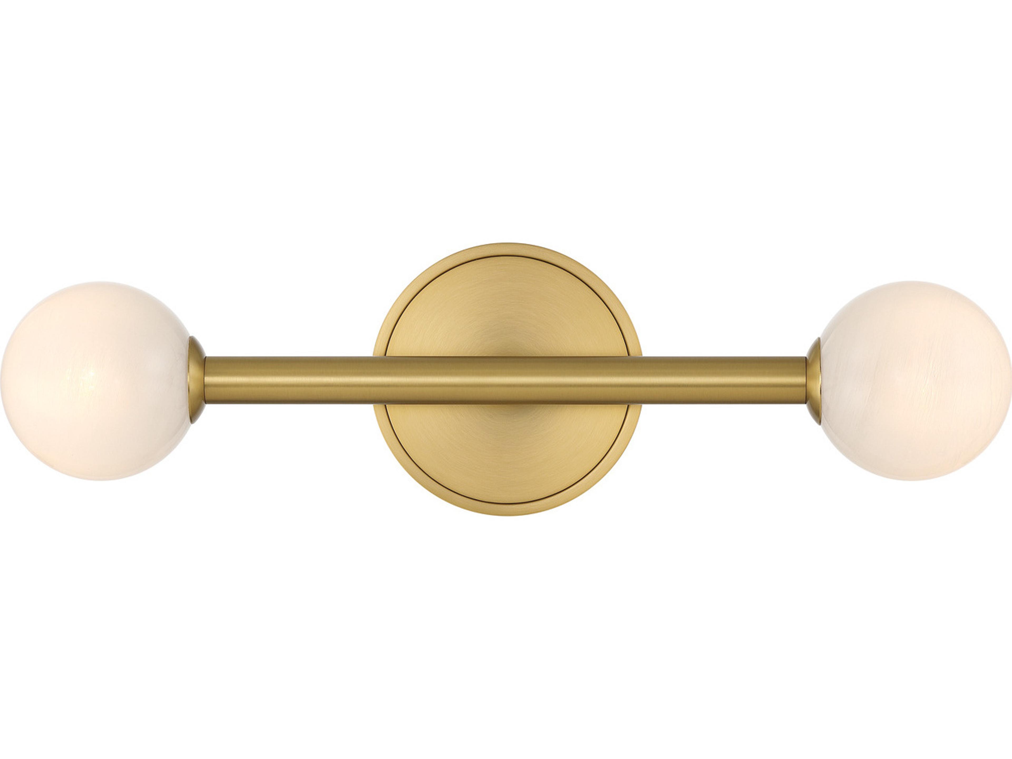 Terrell 2-Light Gold Vanity Light