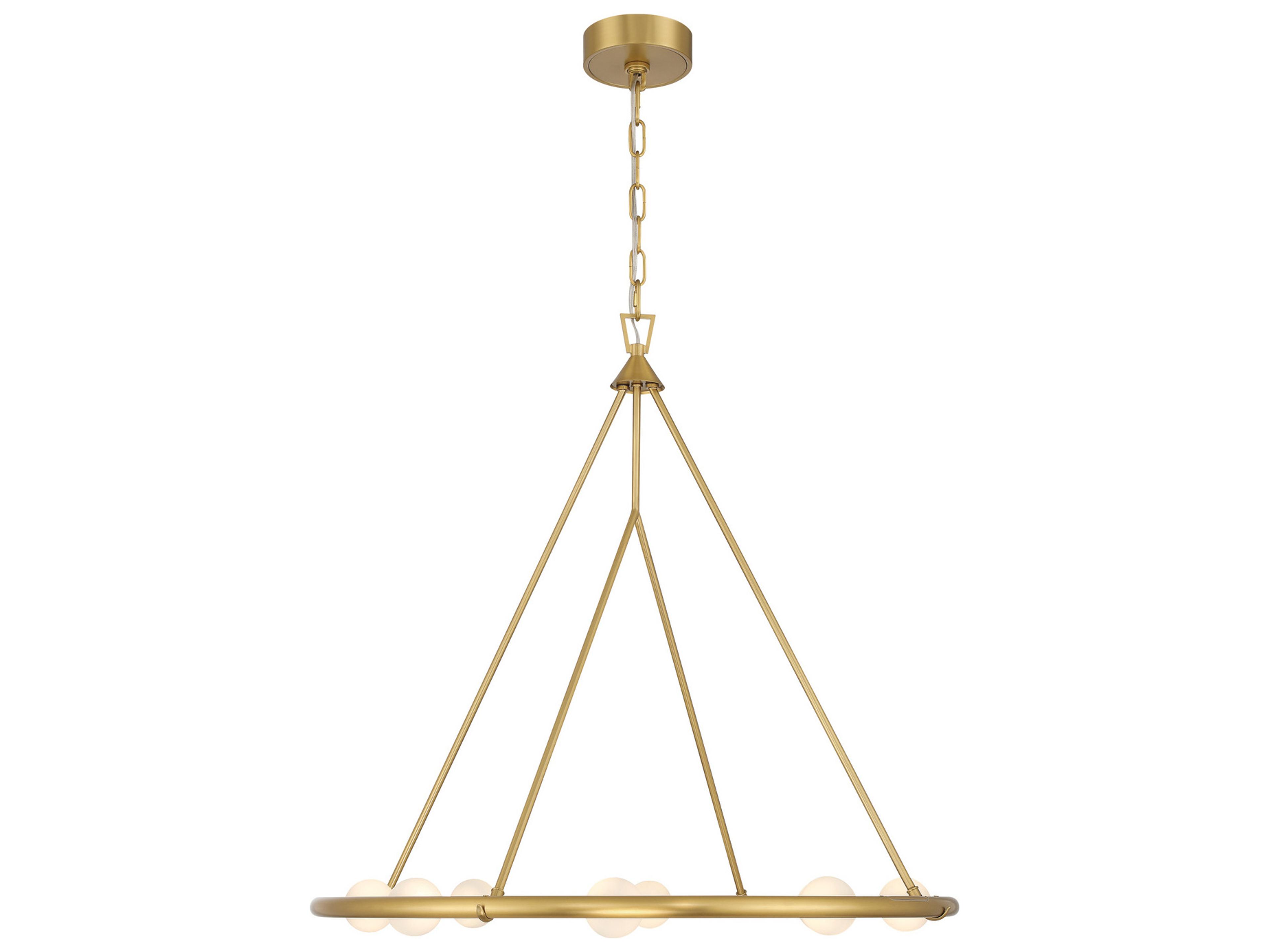Crystorama Terrell 8-Light Gold Chandelier