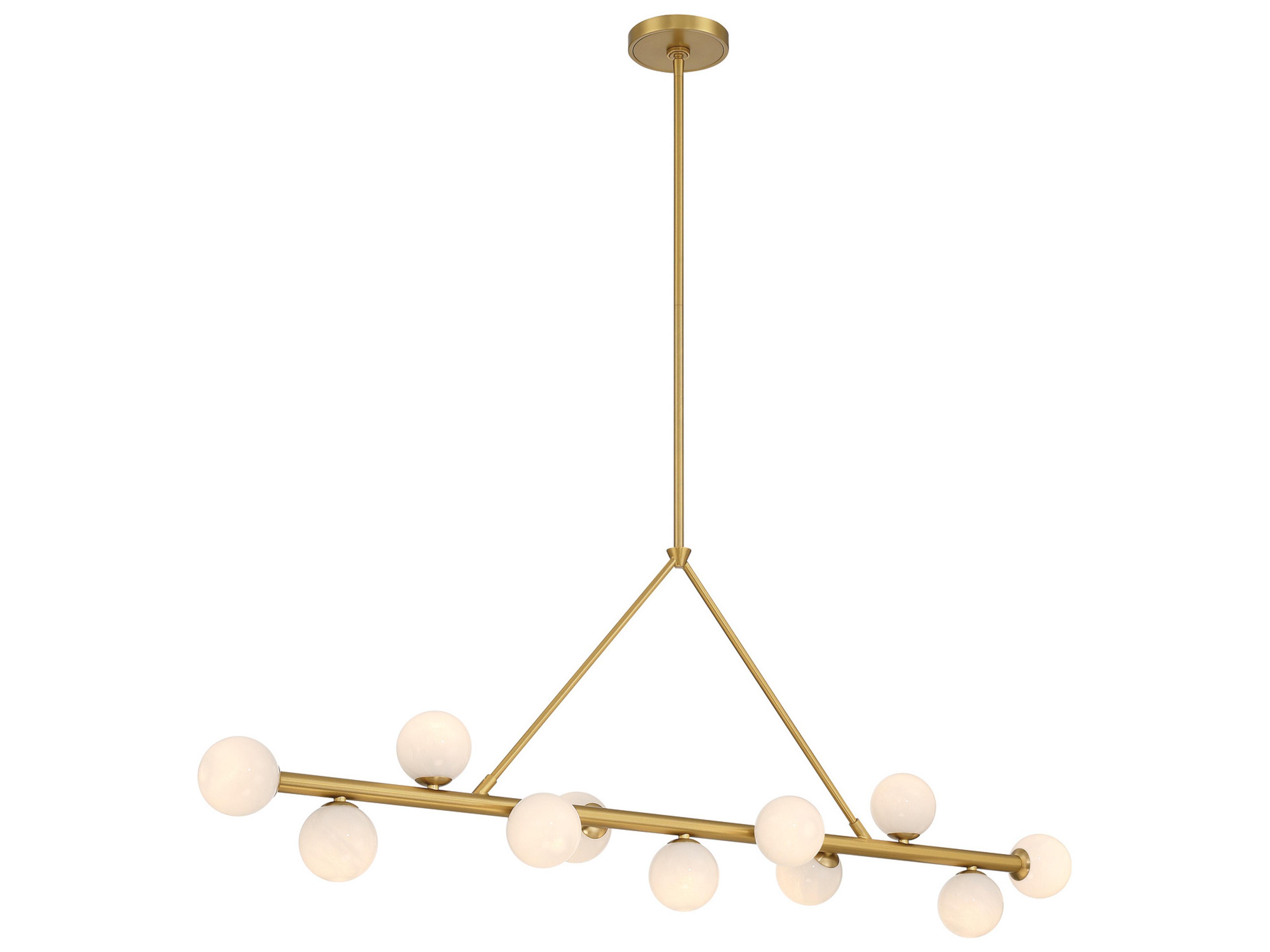 Terrell 11-Light Gold Linear Island Pendant