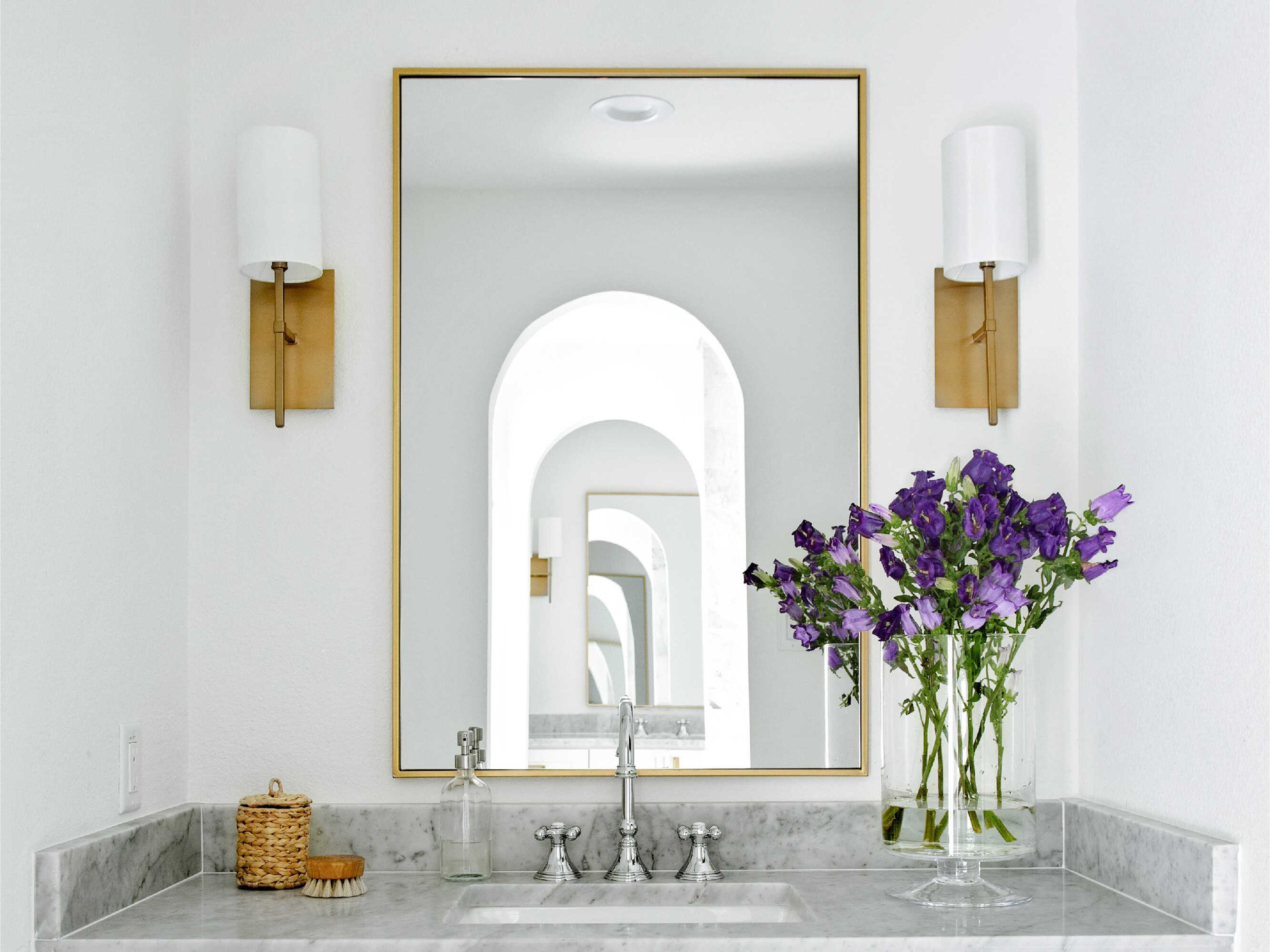 Crystorama Veronica 1-Light Black Wall Sconce