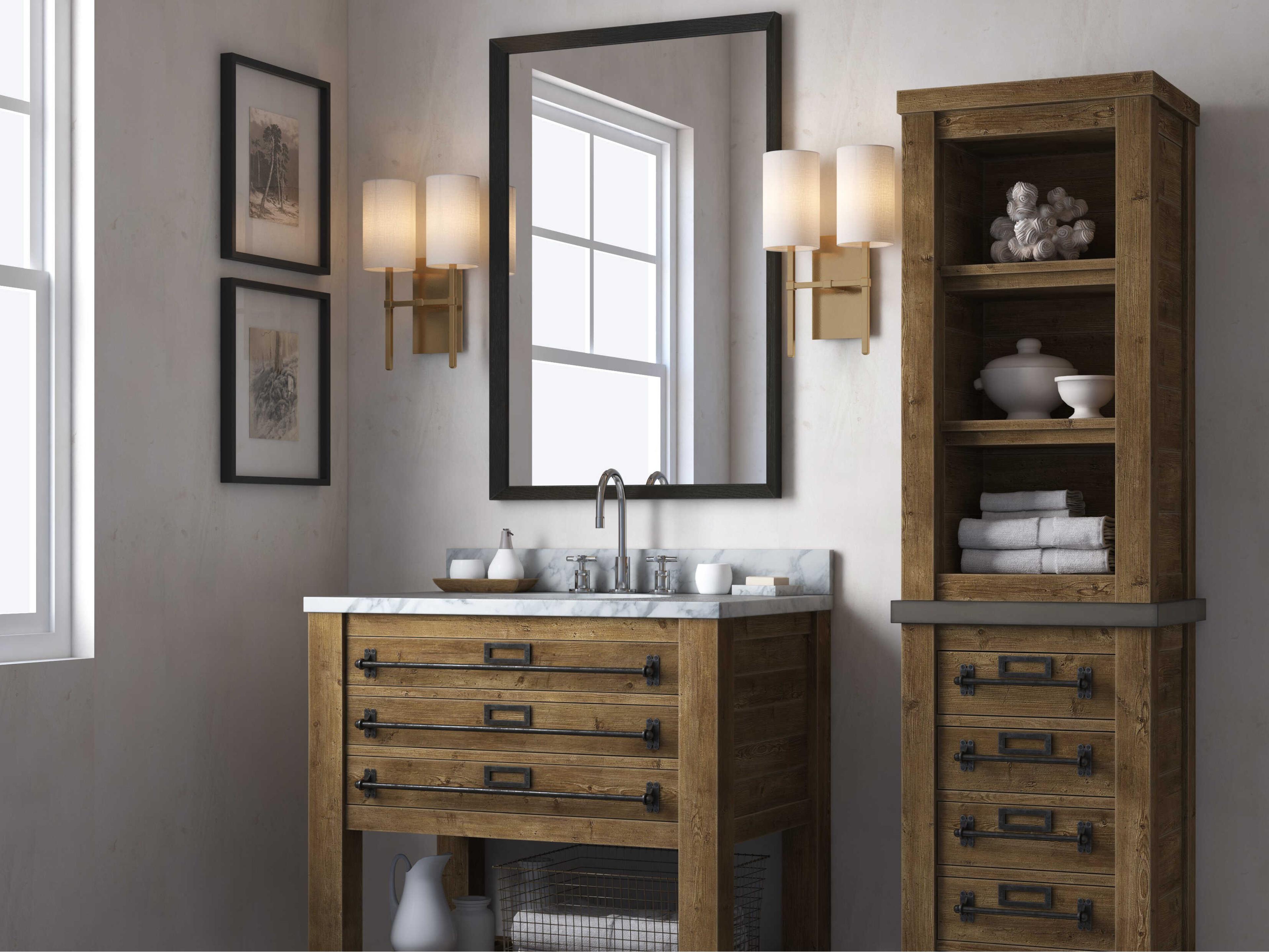 Crystorama Veronica 2-Light Black Wall Sconce