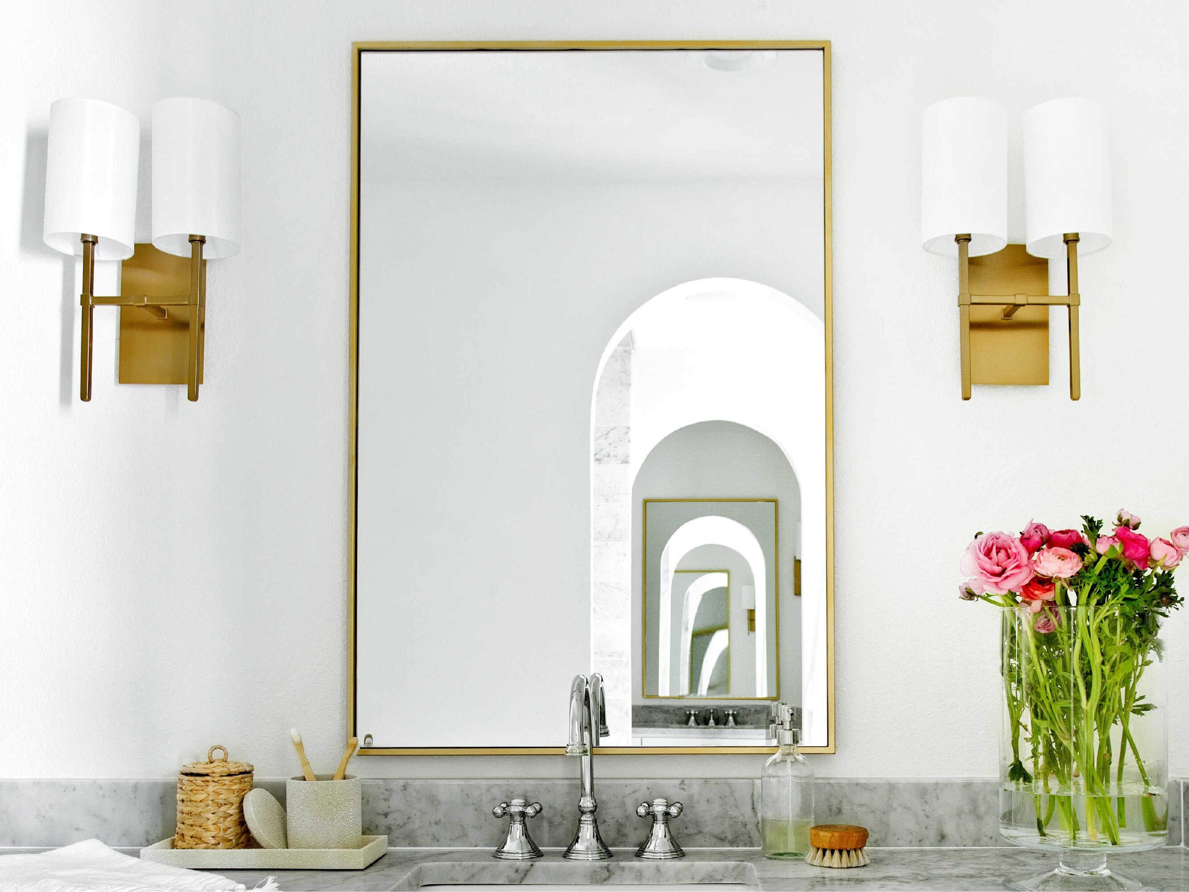 Crystorama Veronica 2-Light Black Wall Sconce