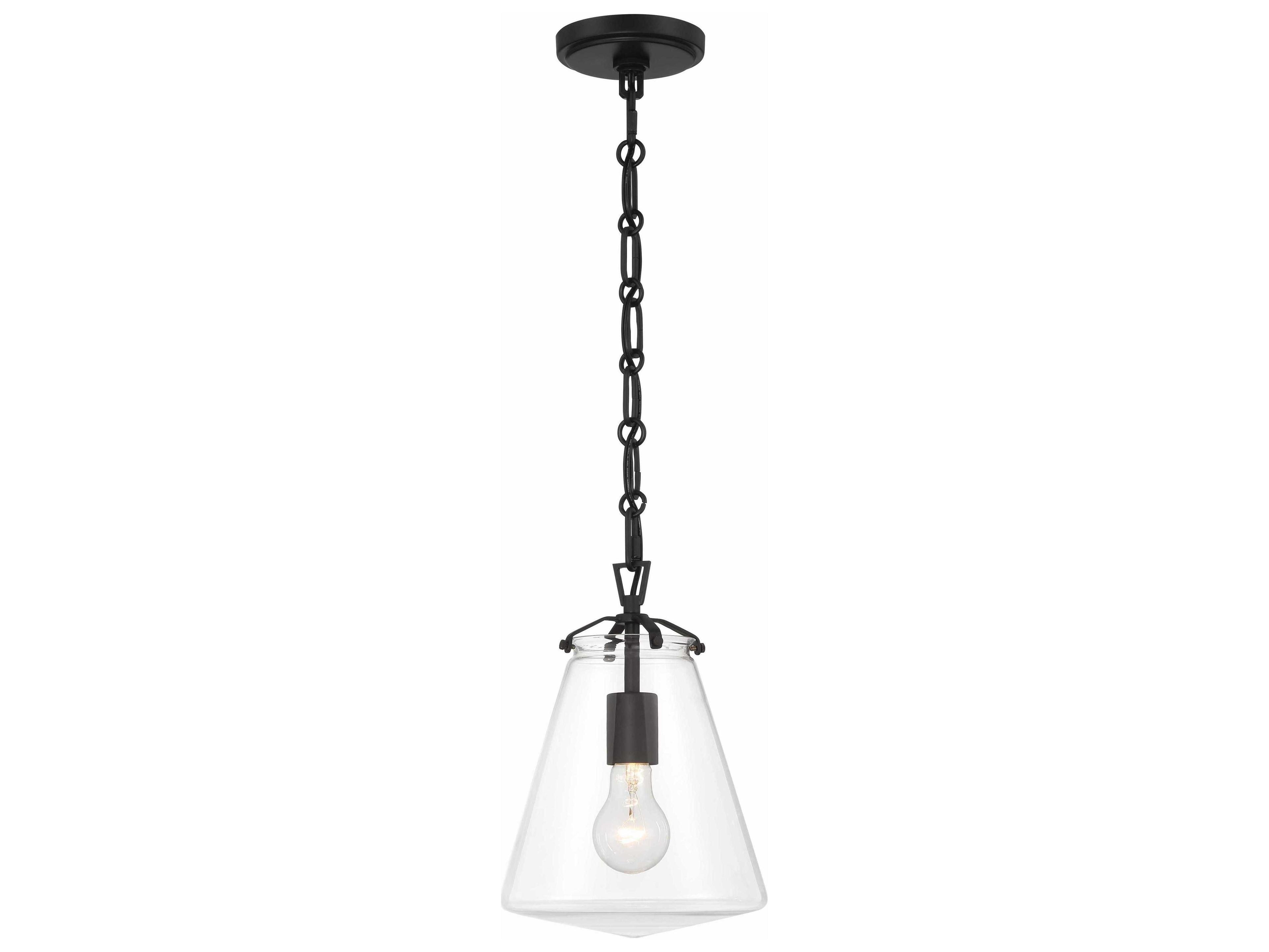 Voss 1-Light Matte Black Mini Pendant