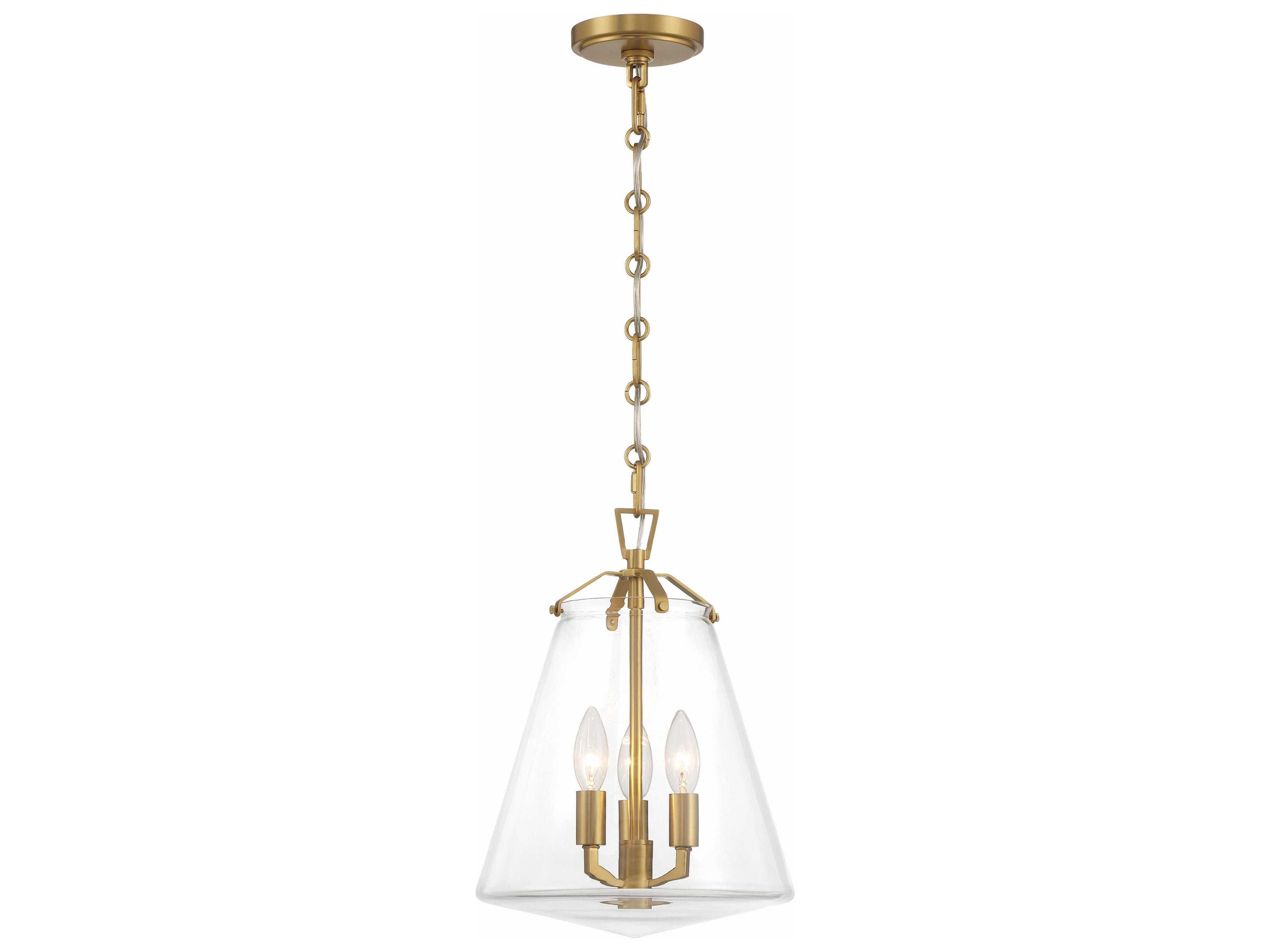 Voss 3-Light Luxe Gold Candelabra Chandelier