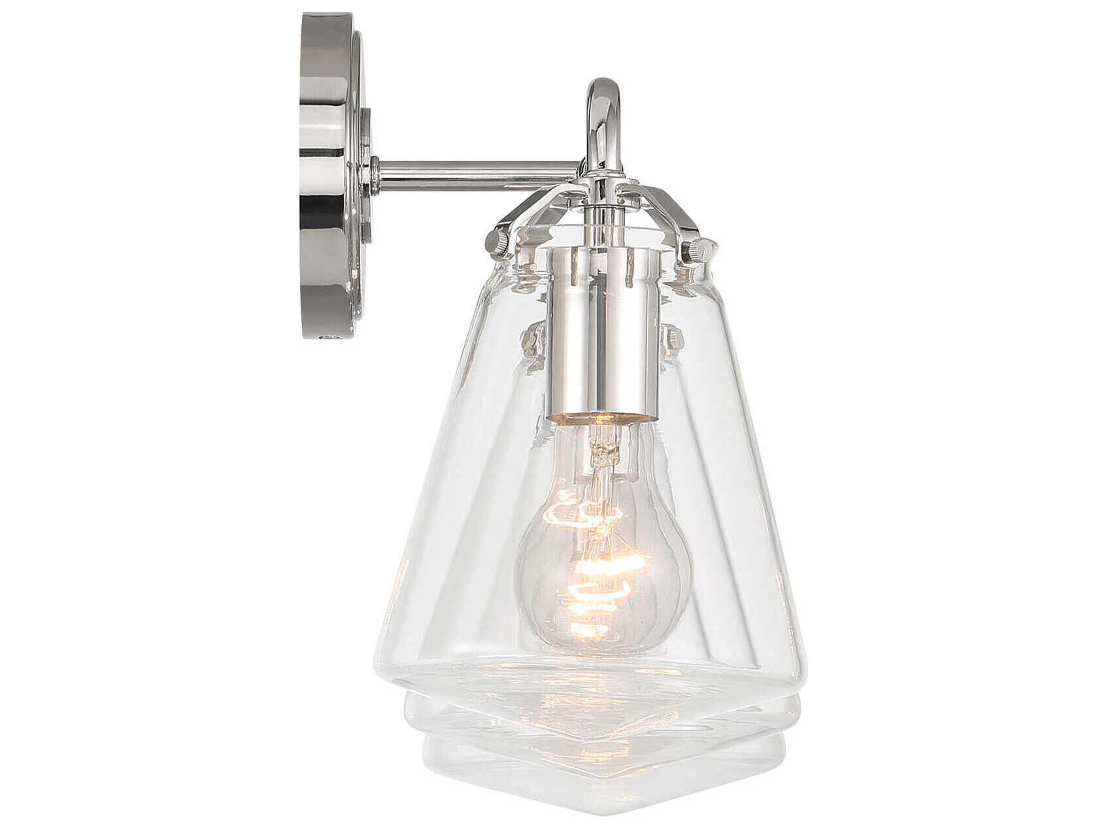 Crystorama Voss 3-Light Polished Nickel Vanity Light