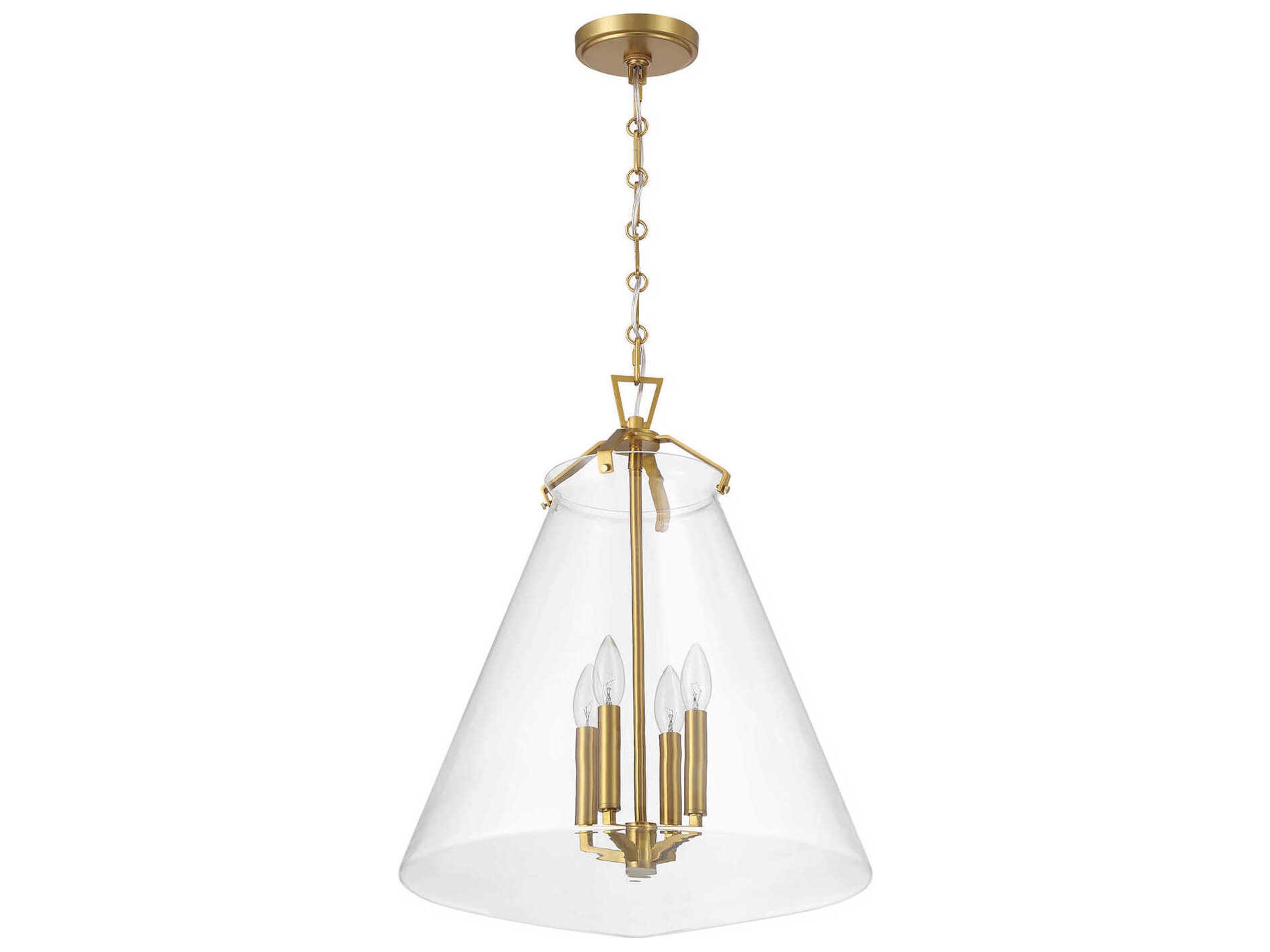 Crystorama Voss 4-Light Luxe Gold Pendant