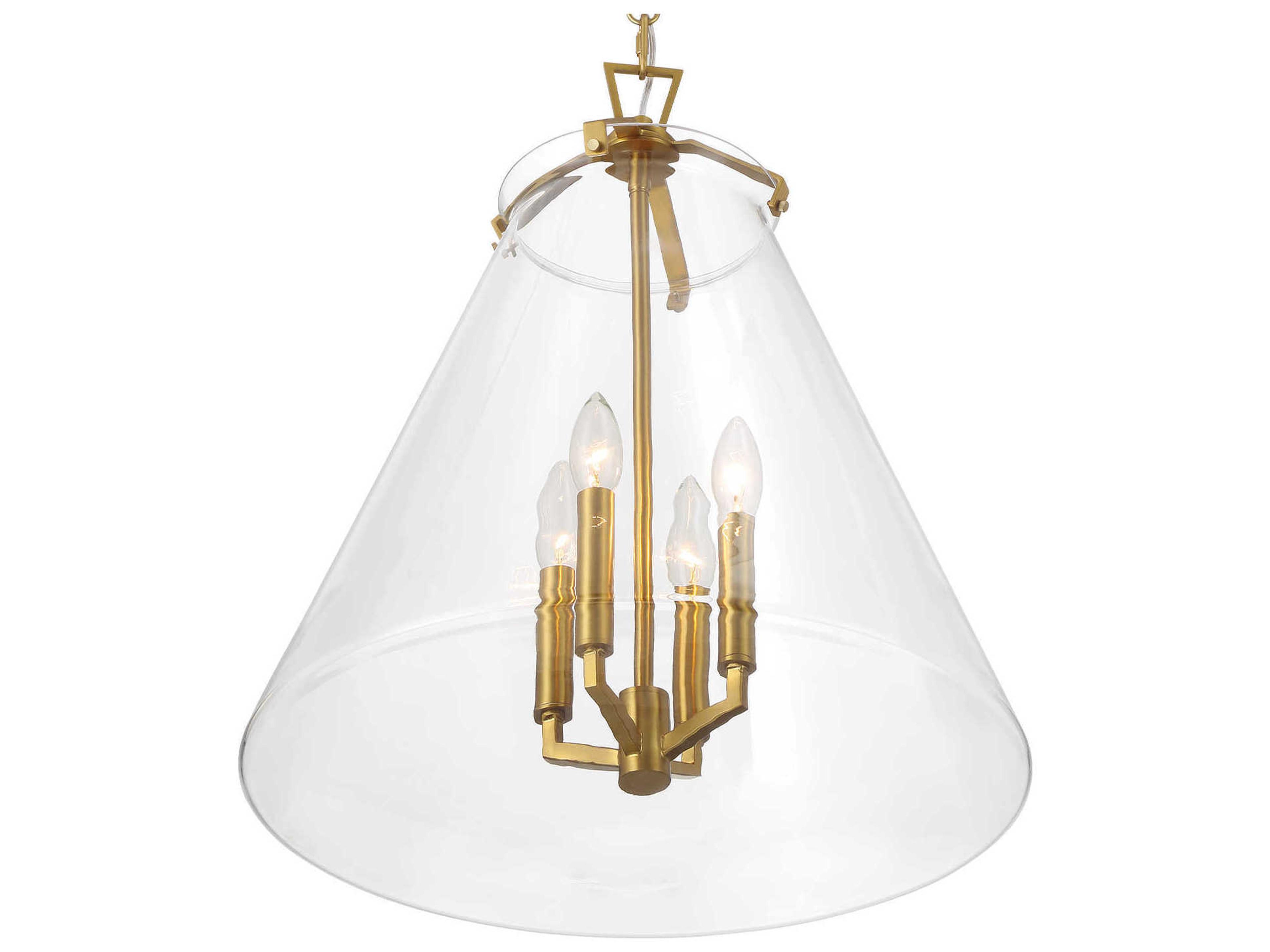 Crystorama Voss 4-Light Luxe Gold Pendant