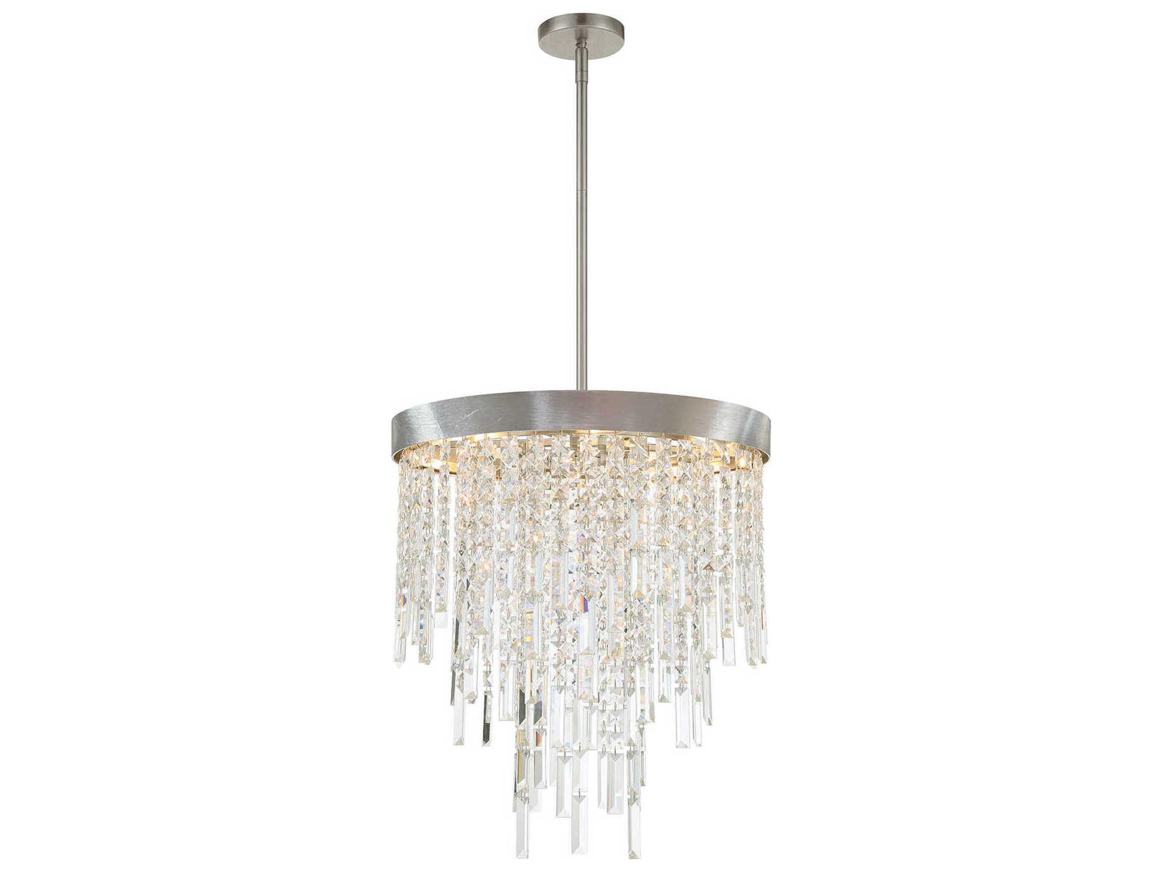 Winfield 5-Light Antique Silver Candelabra Chandelier