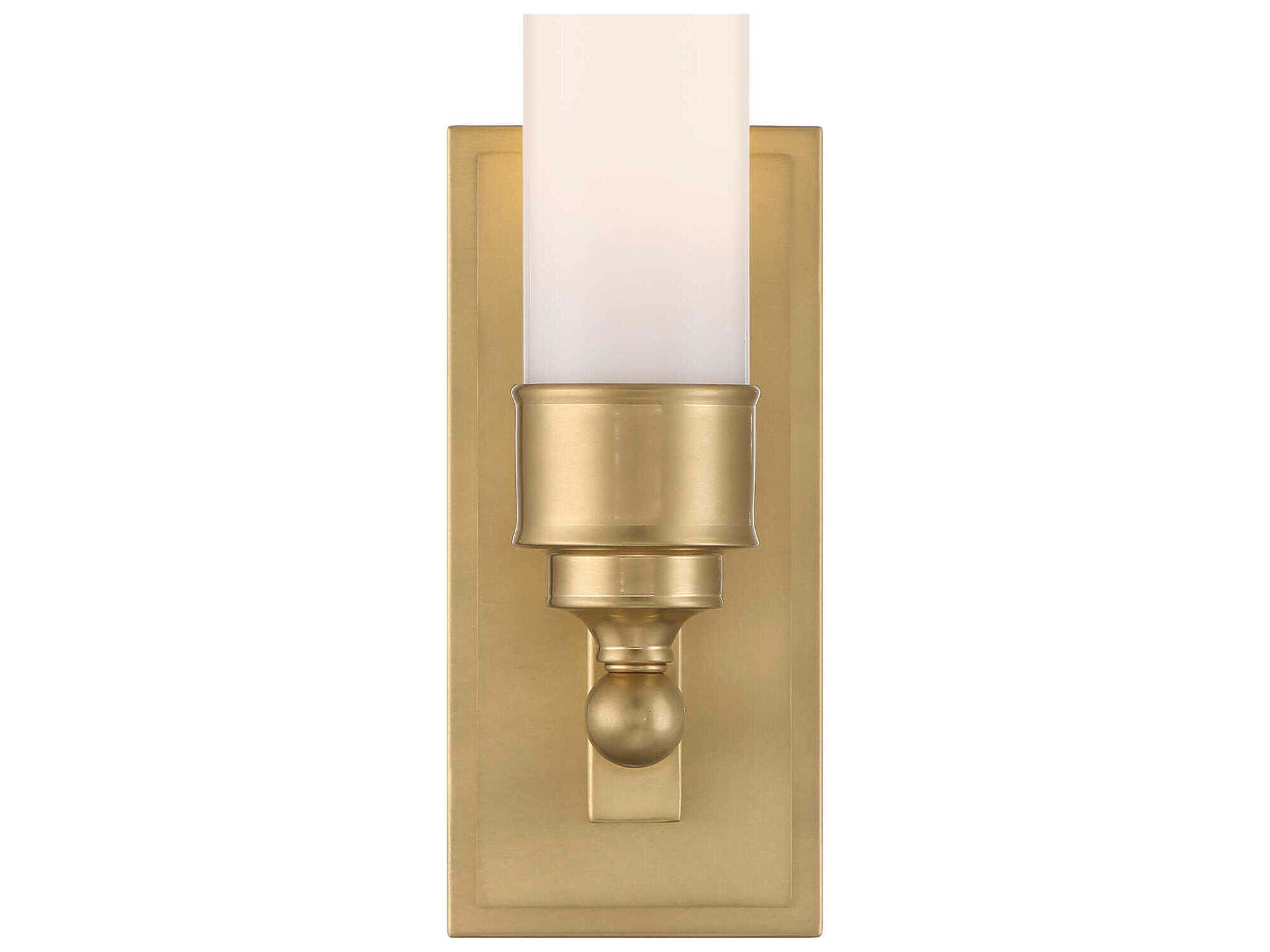 Crystorama Wilcox 1-Light Aged Brass Wall Sconce