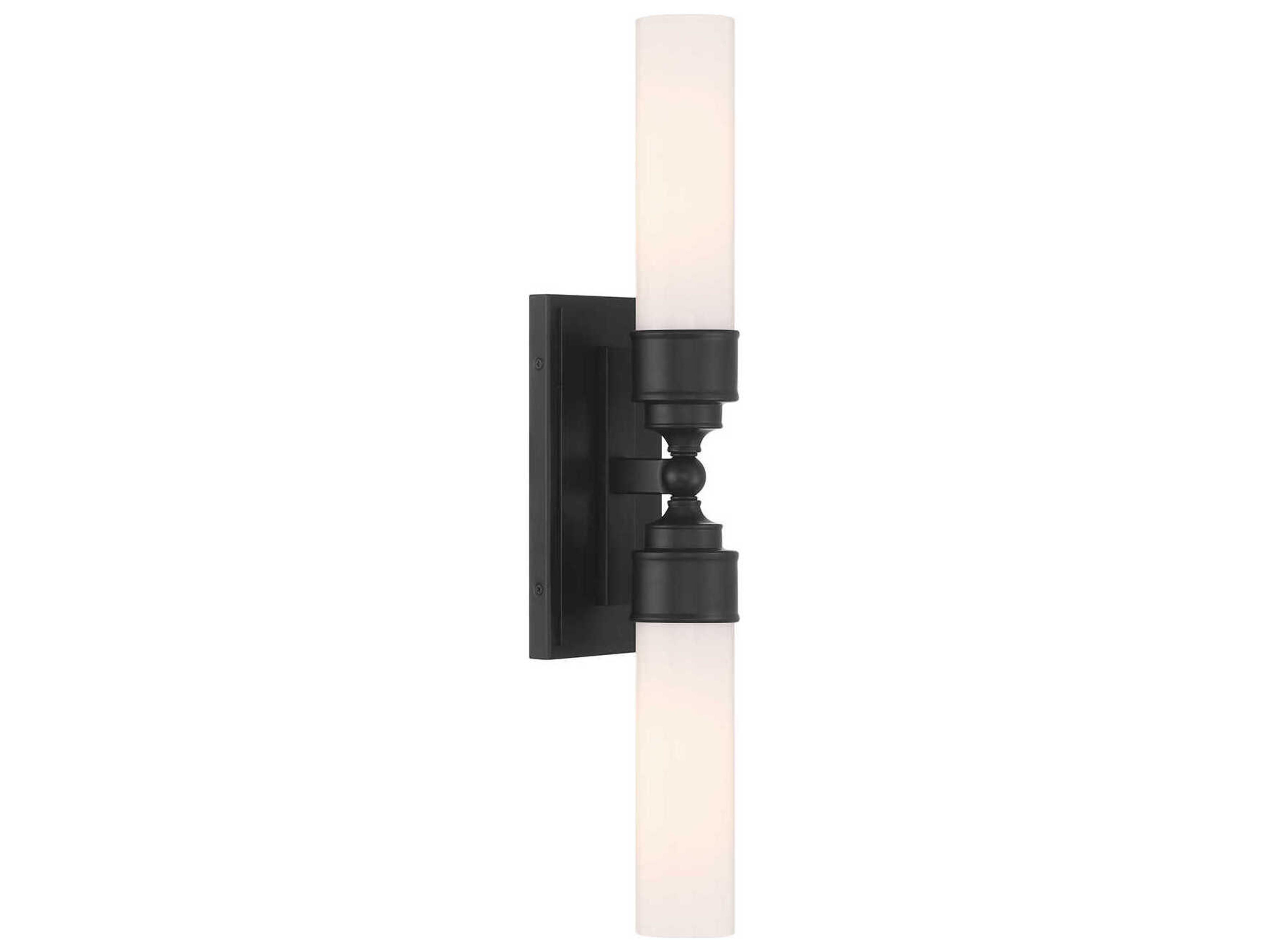Wilcox 2-Light Matte Black Wall Sconce