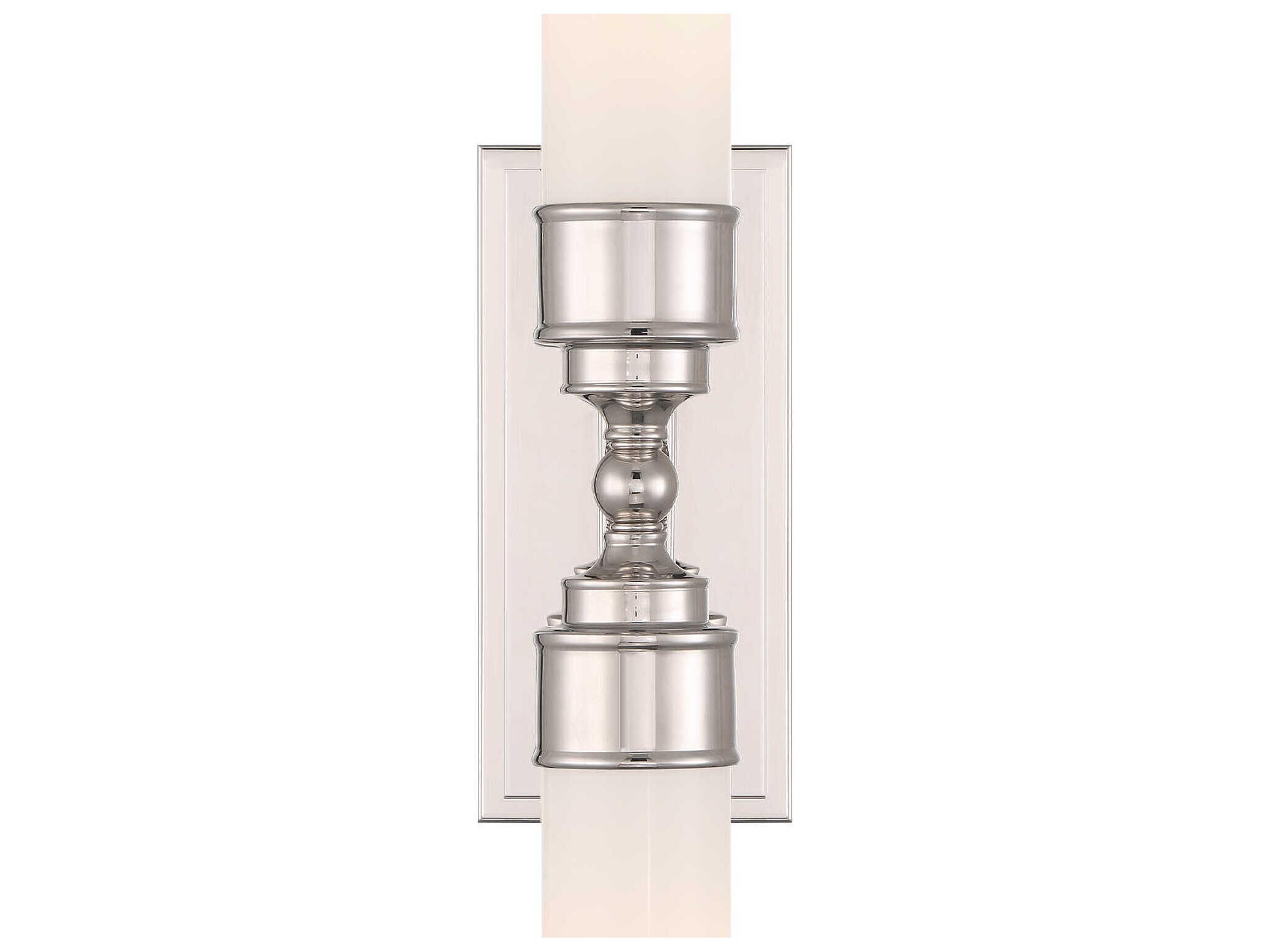 Crystorama Wilcox 2-Light Polished Nickel Silver Wall Sconce