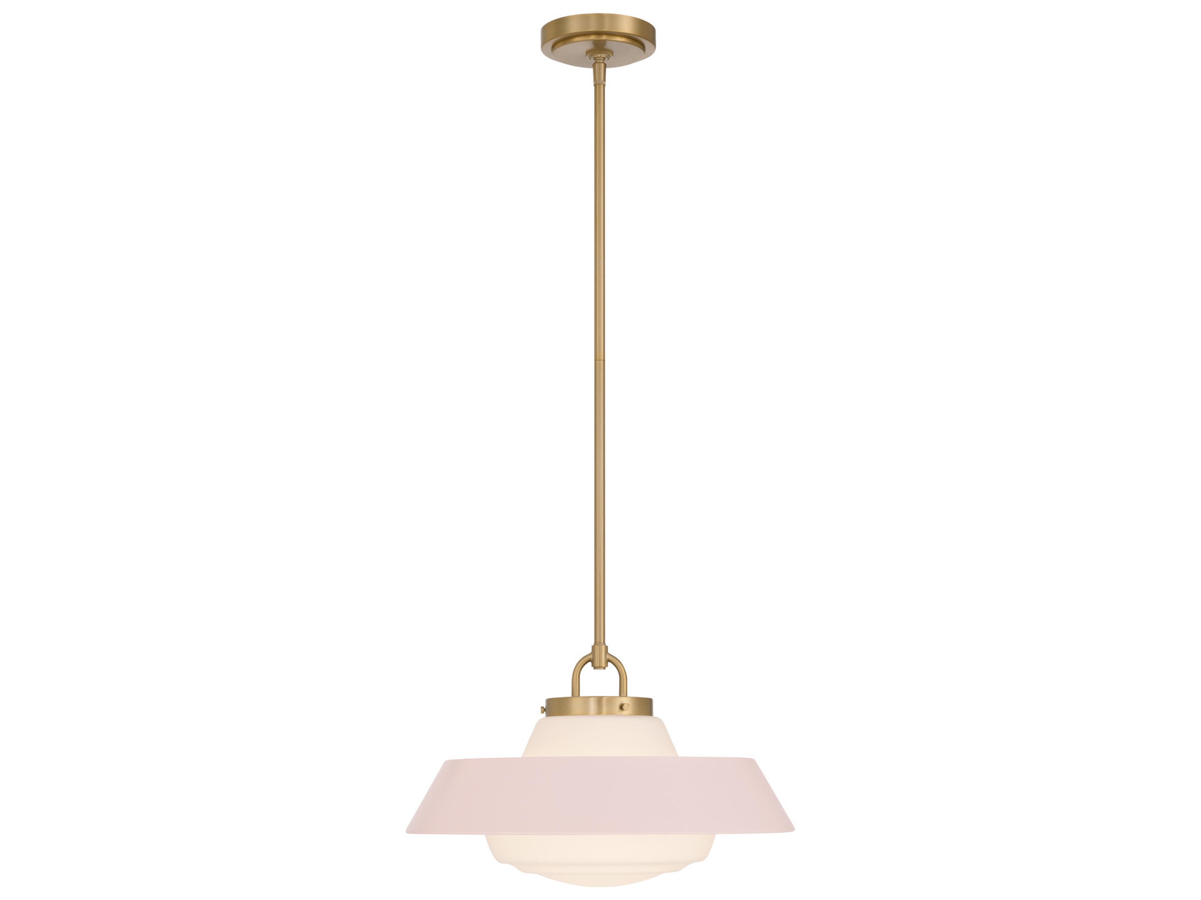 Crystorama Xander 1-Light Pink Pendant
