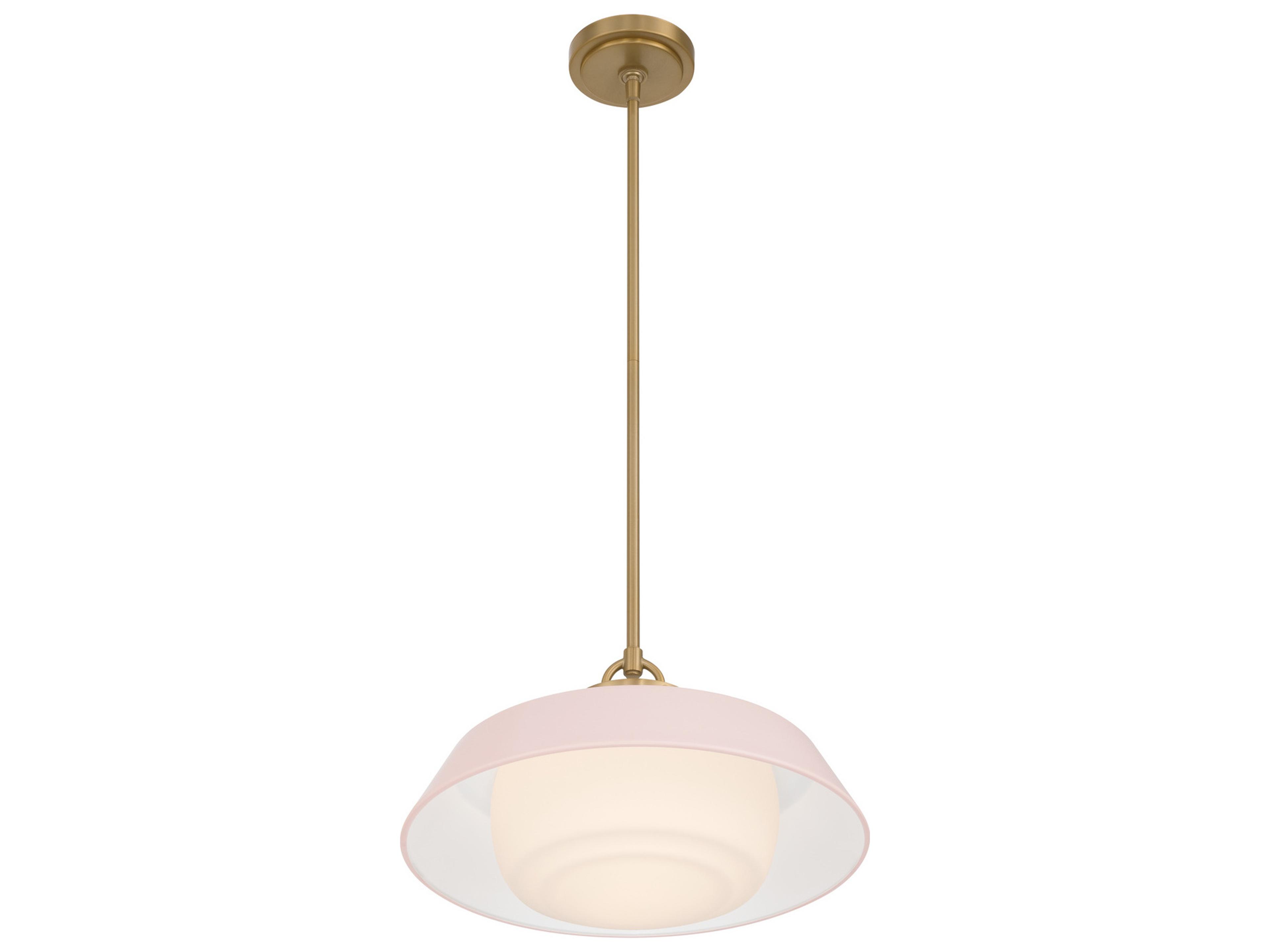 Crystorama Xander 1-Light Pink Pendant