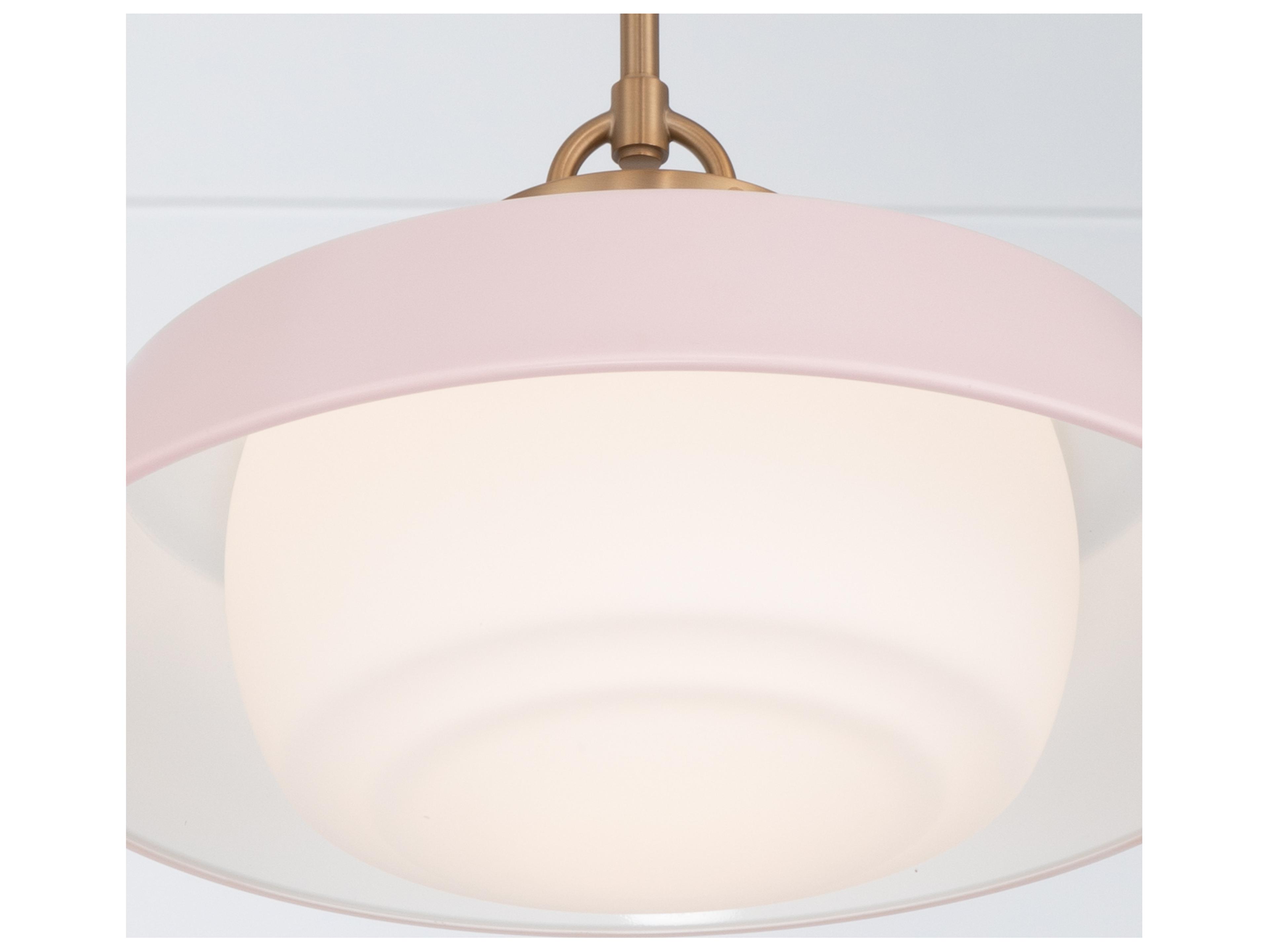 Crystorama Xander 1-Light Pink Pendant