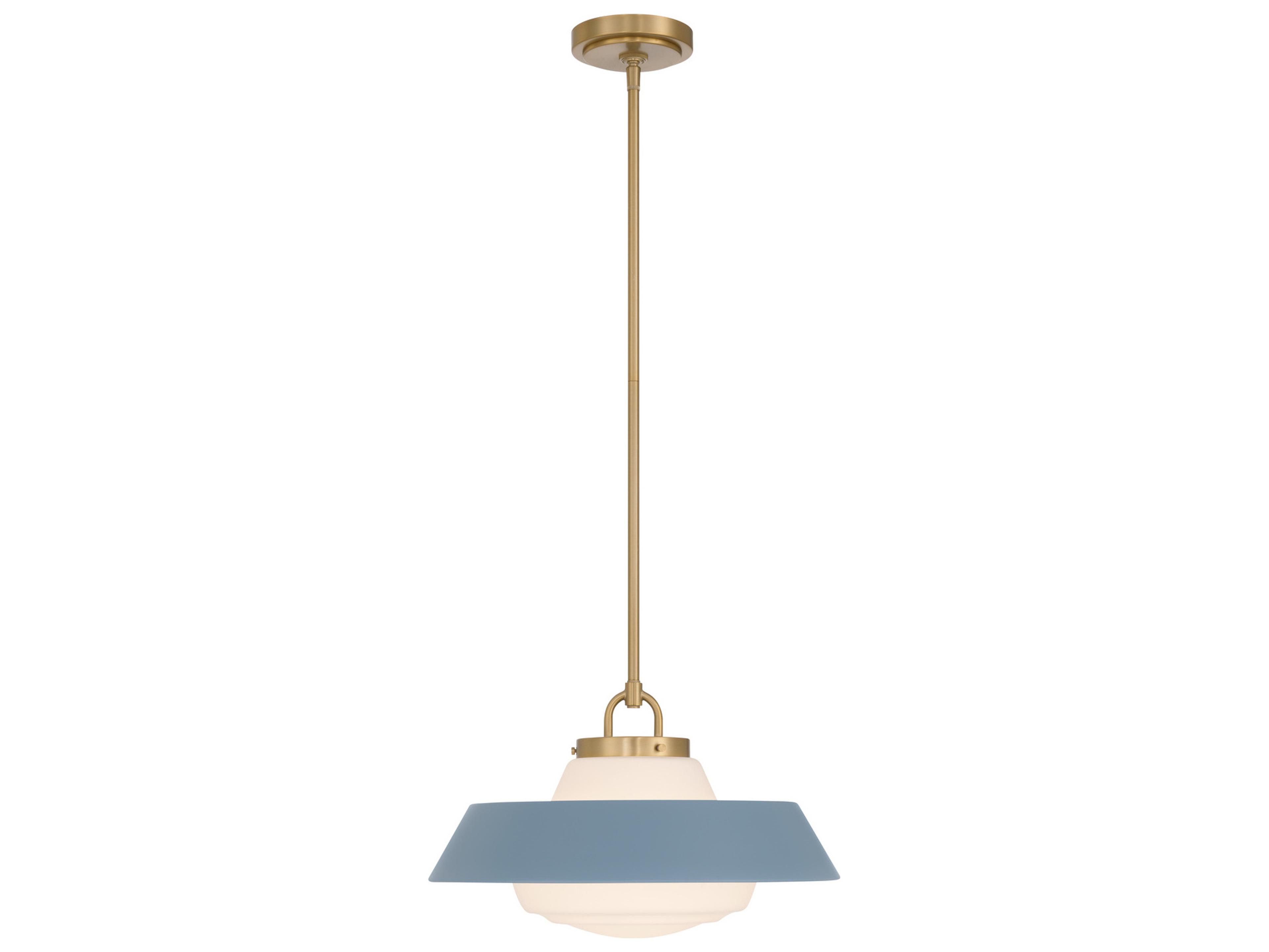 Crystorama Xander 1-Light Blue Pendant