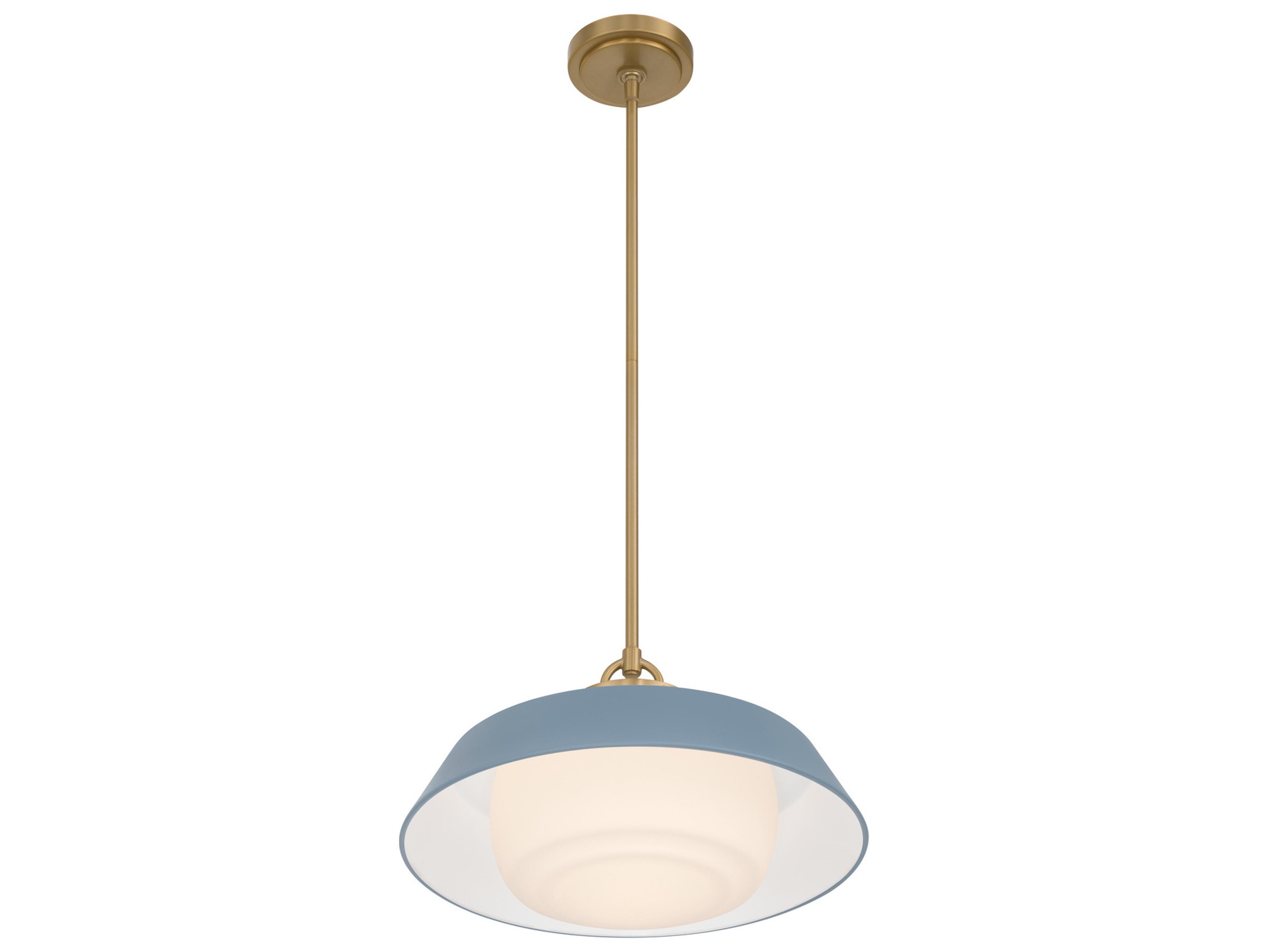 Crystorama Xander 1-Light Blue Pendant