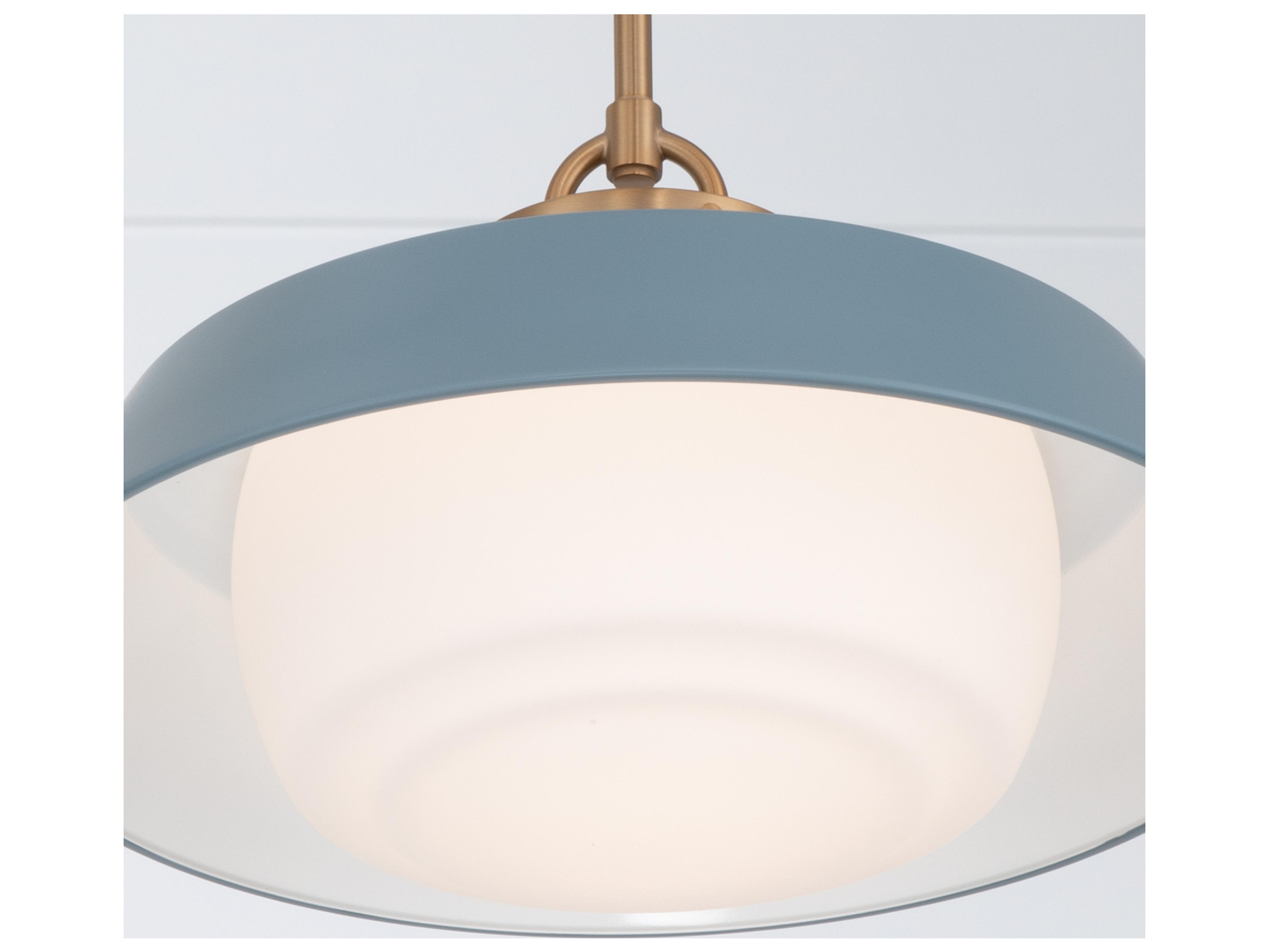 Crystorama Xander 1-Light Blue Pendant