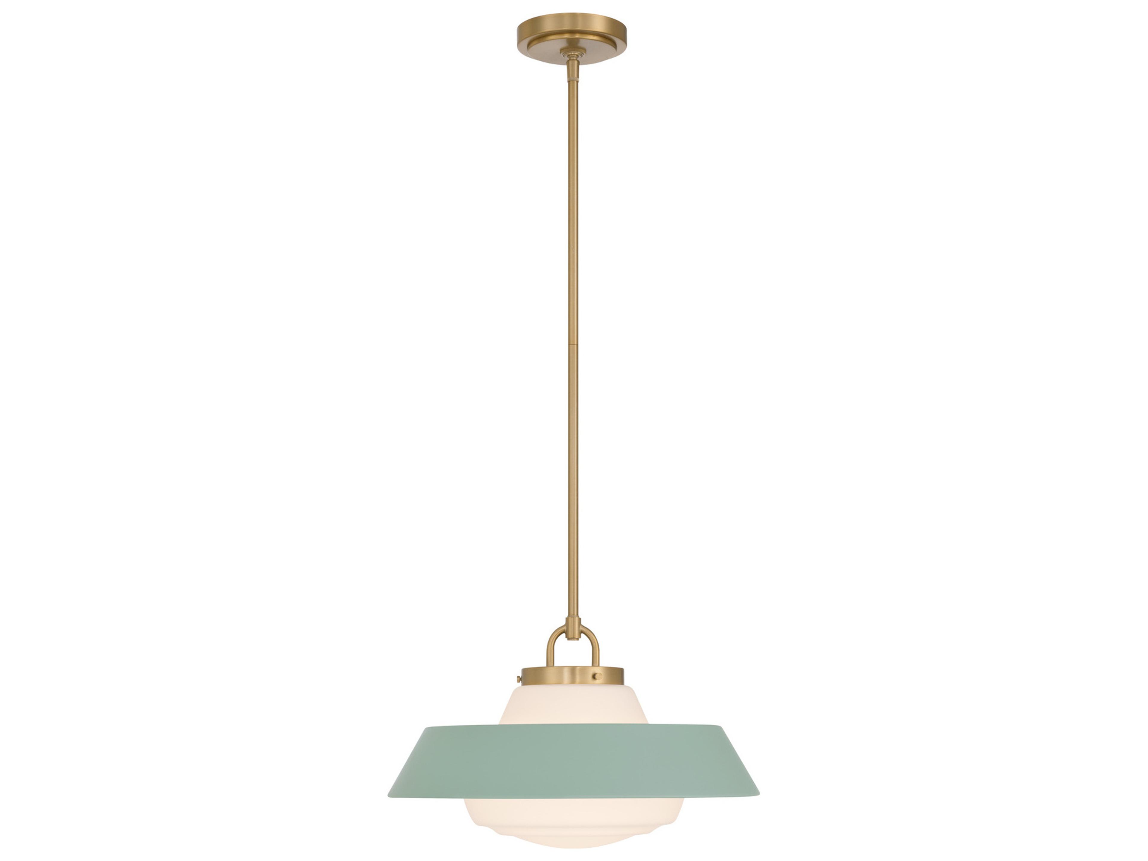 Crystorama Xander 1-Light Green Pendant