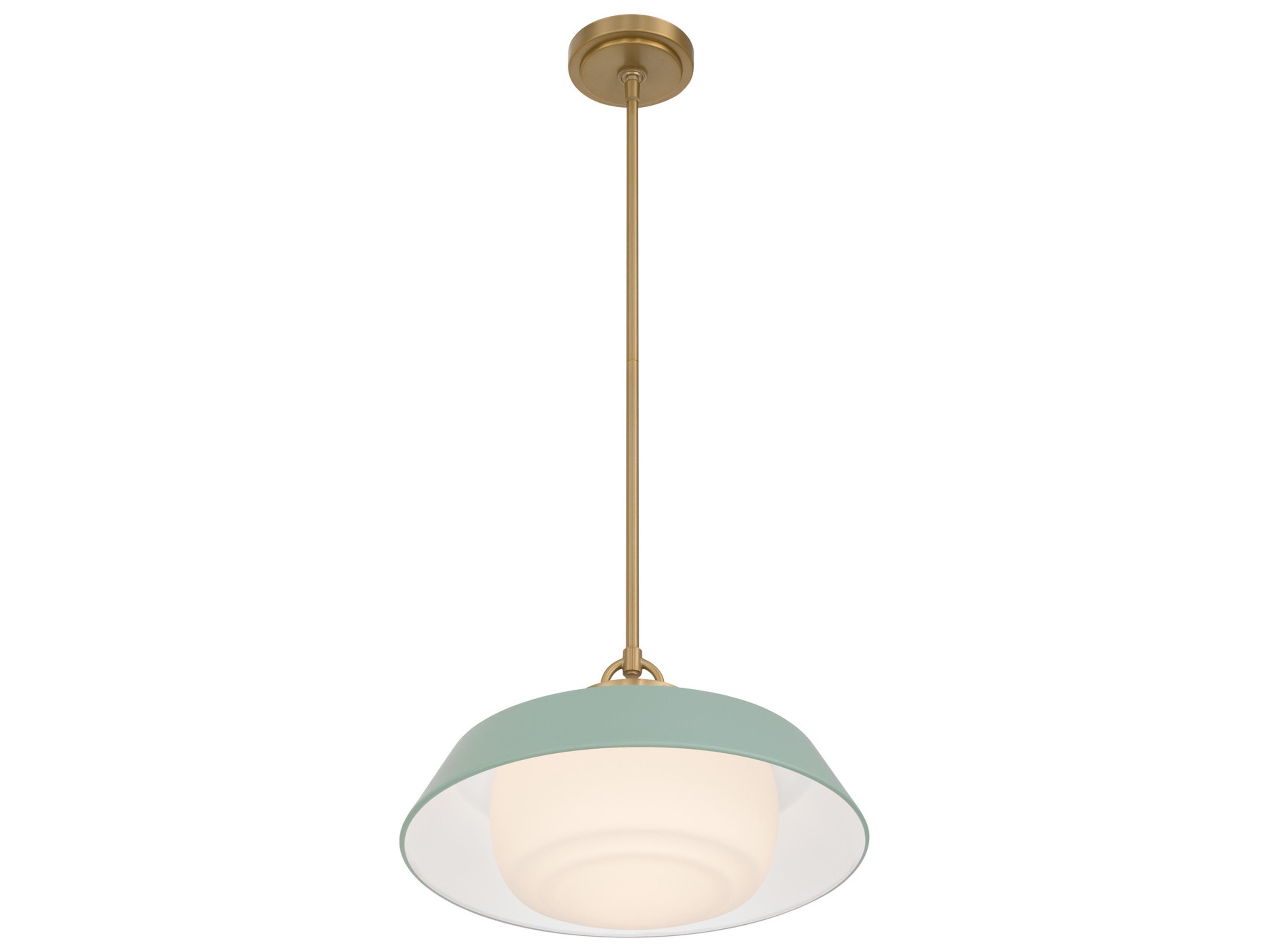 Crystorama Xander 1-Light Green Pendant