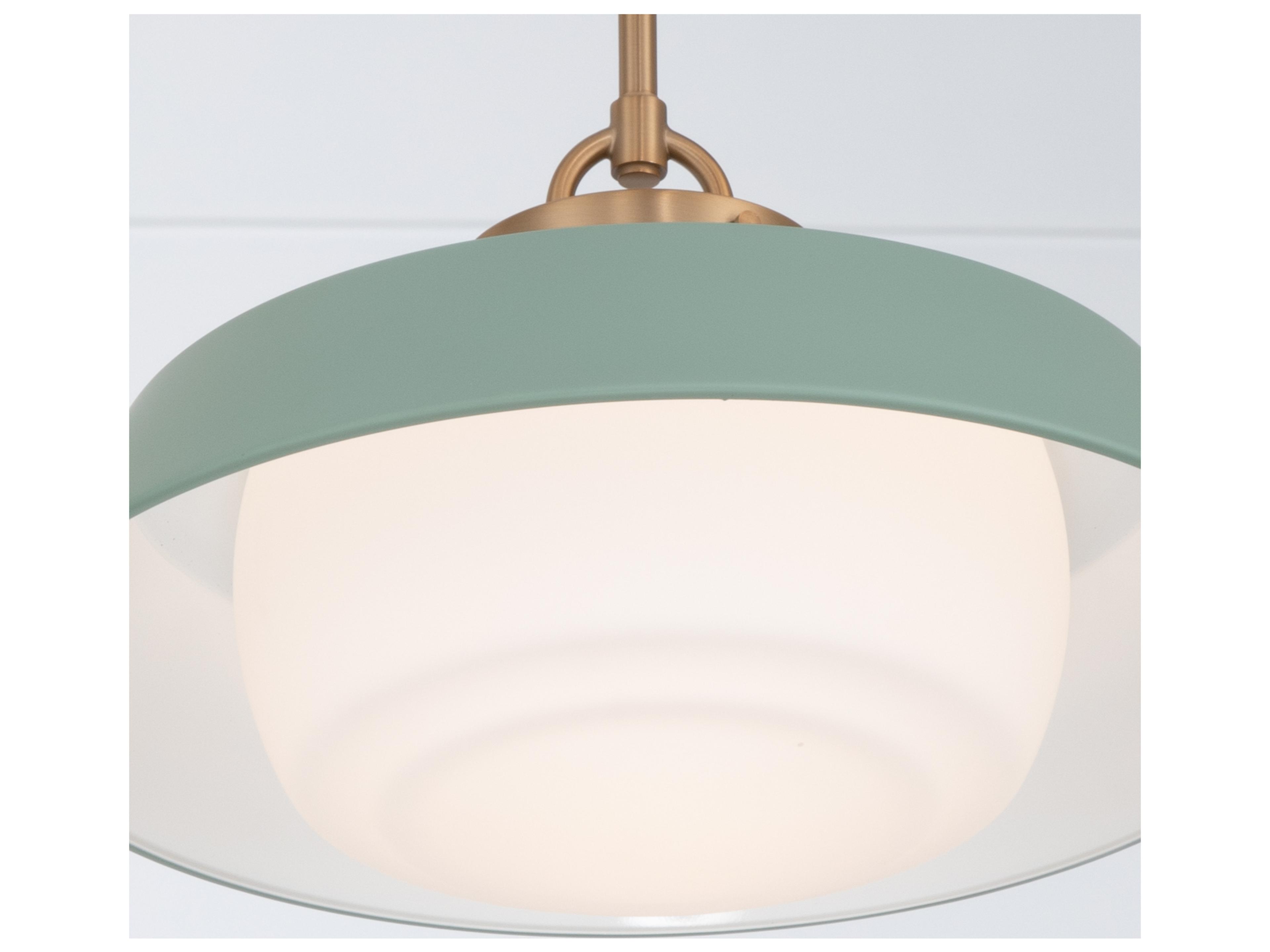 Crystorama Xander 1-Light Green Pendant