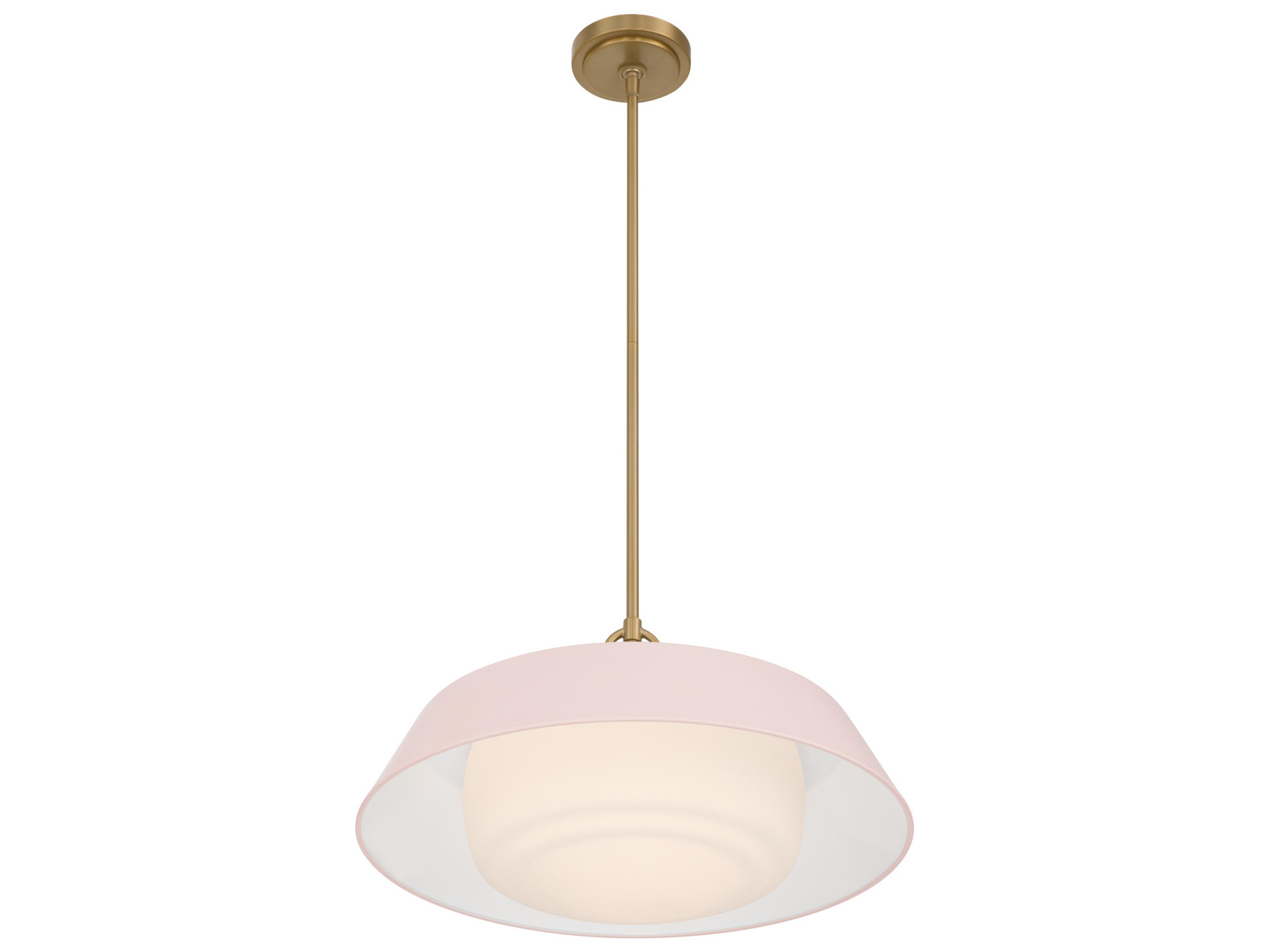 Crystorama Xander 3-Light Pink Pendant