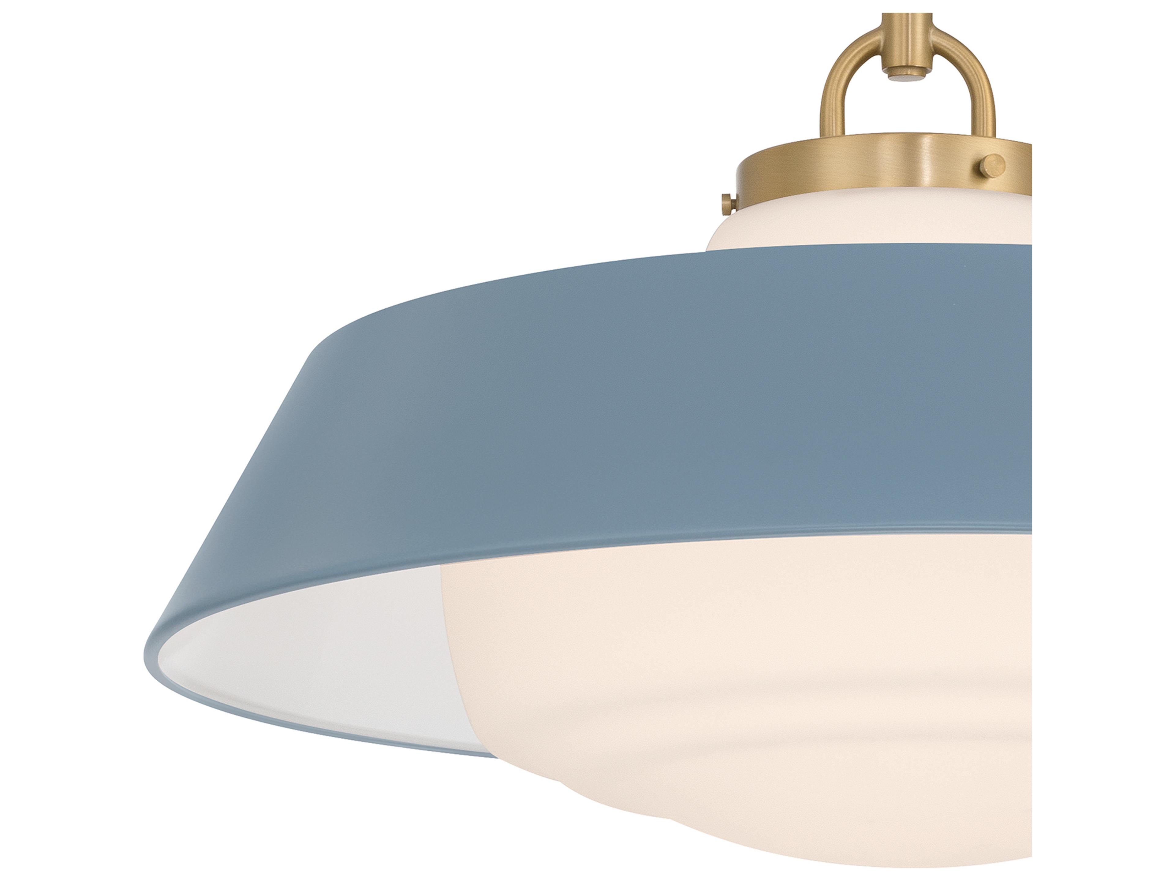 Crystorama Xander 3-Light Blue Pendant