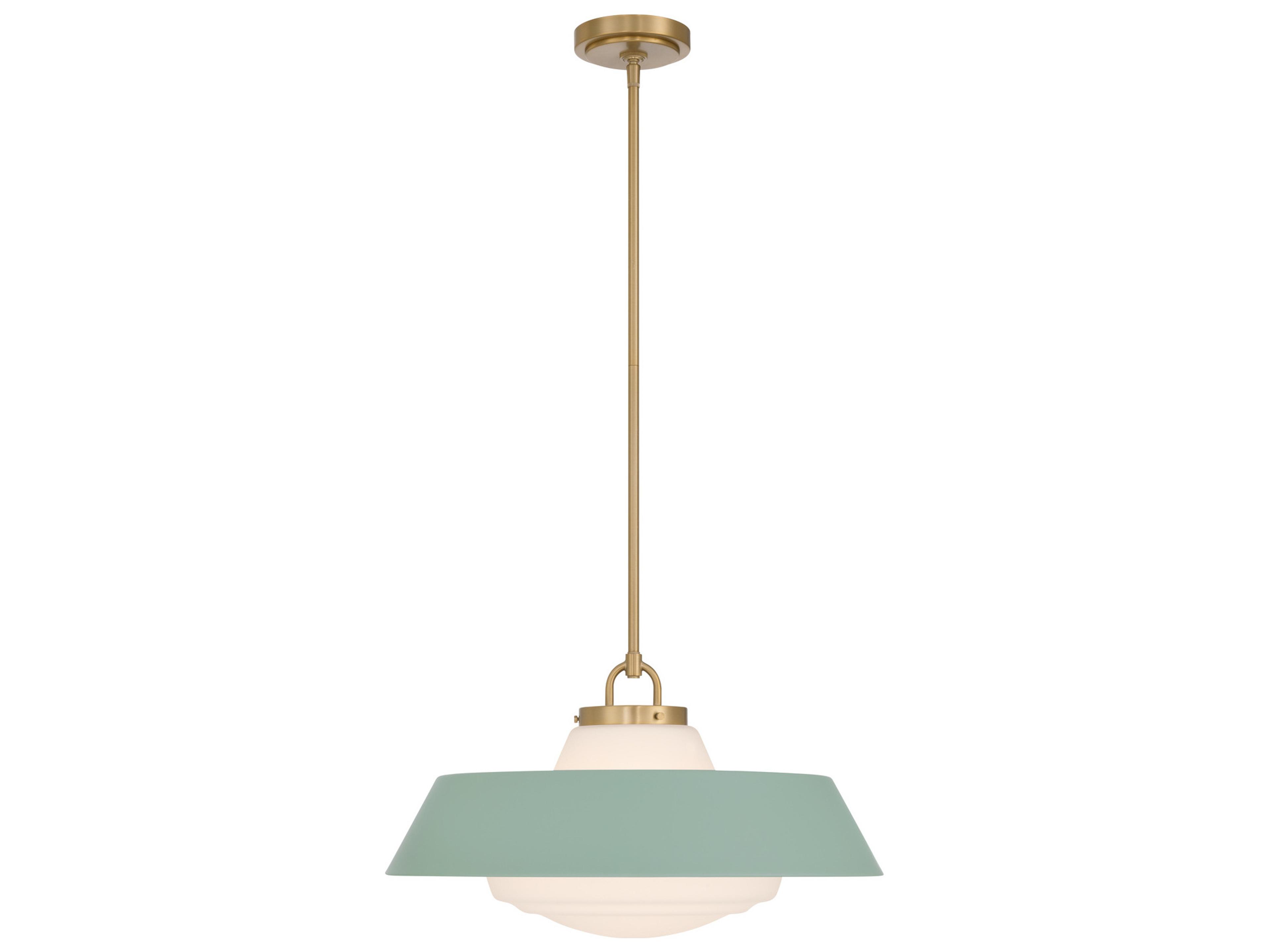 Crystorama Xander 3-Light Green Pendant