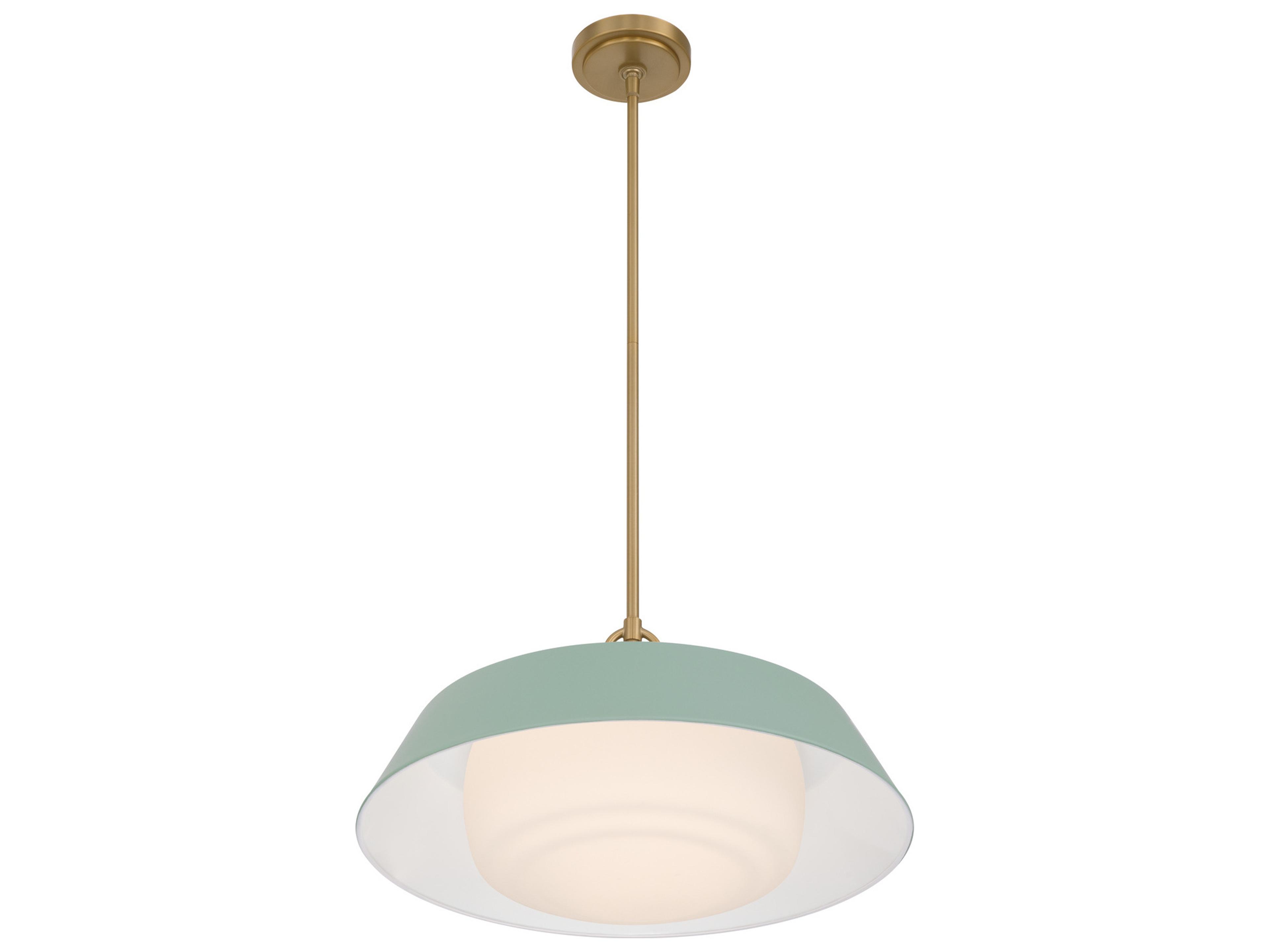 Crystorama Xander 3-Light Green Pendant