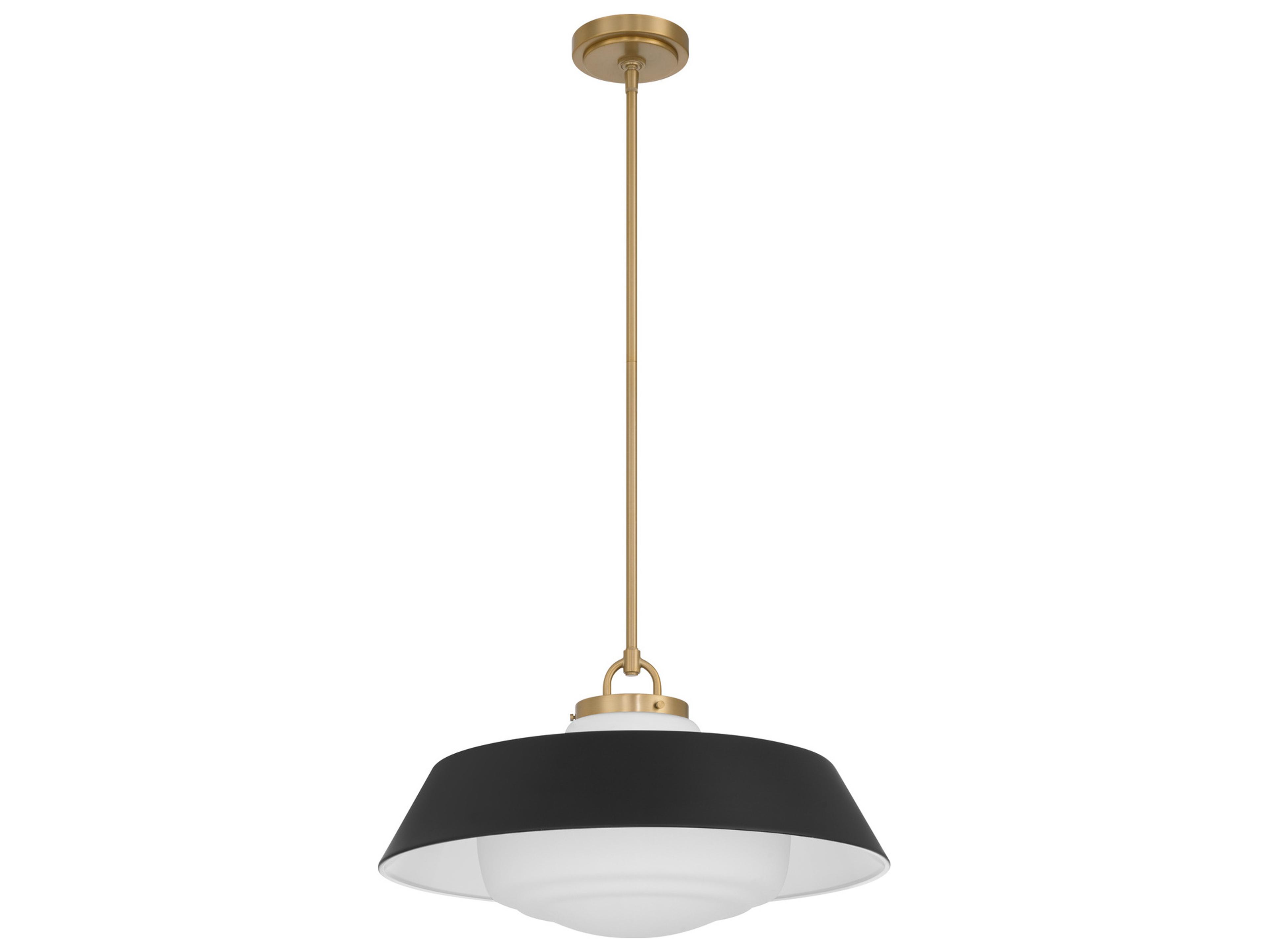 Crystorama Xander 3-Light Black Pendant