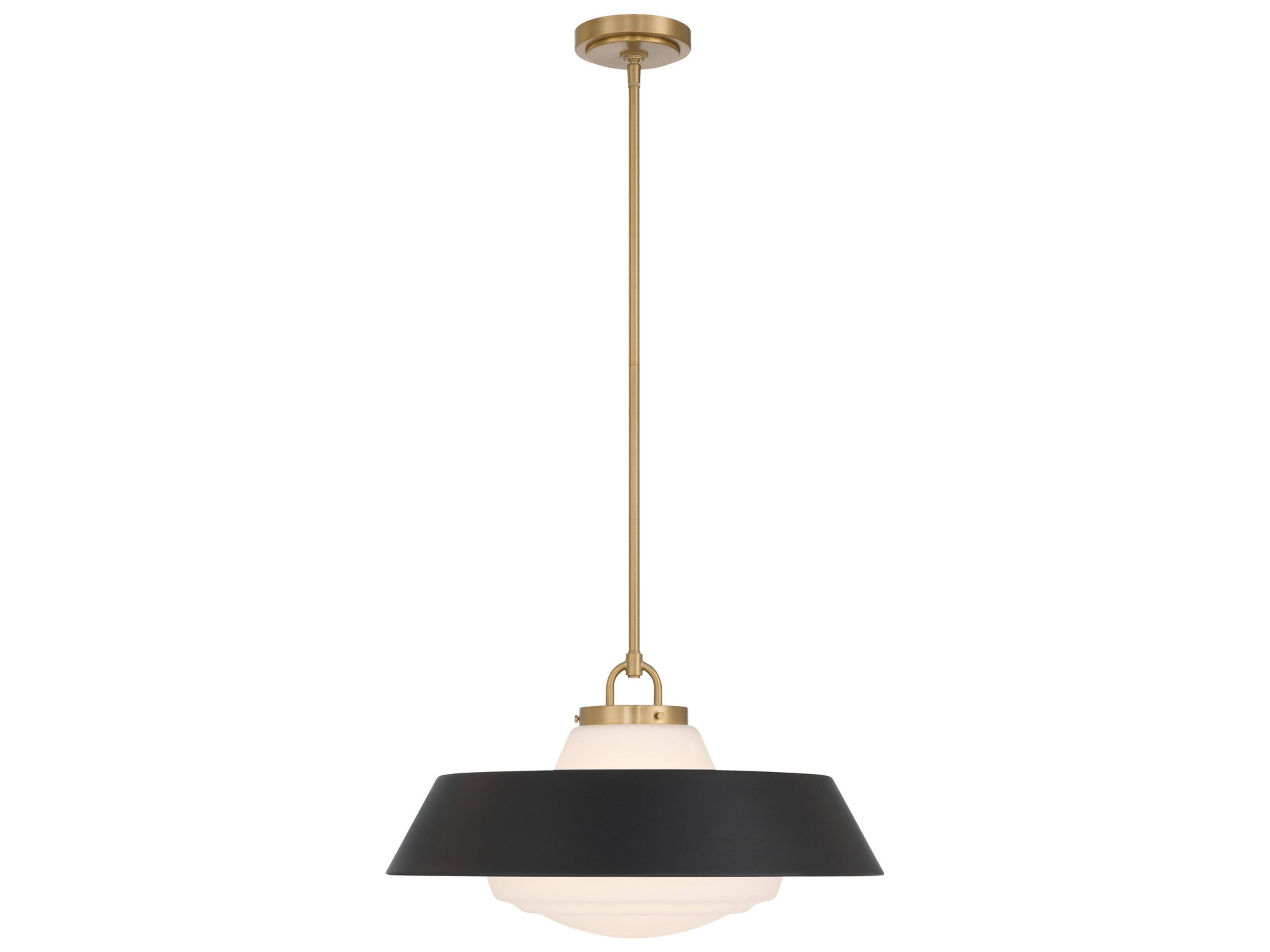 Crystorama Xander 3-Light Black Pendant