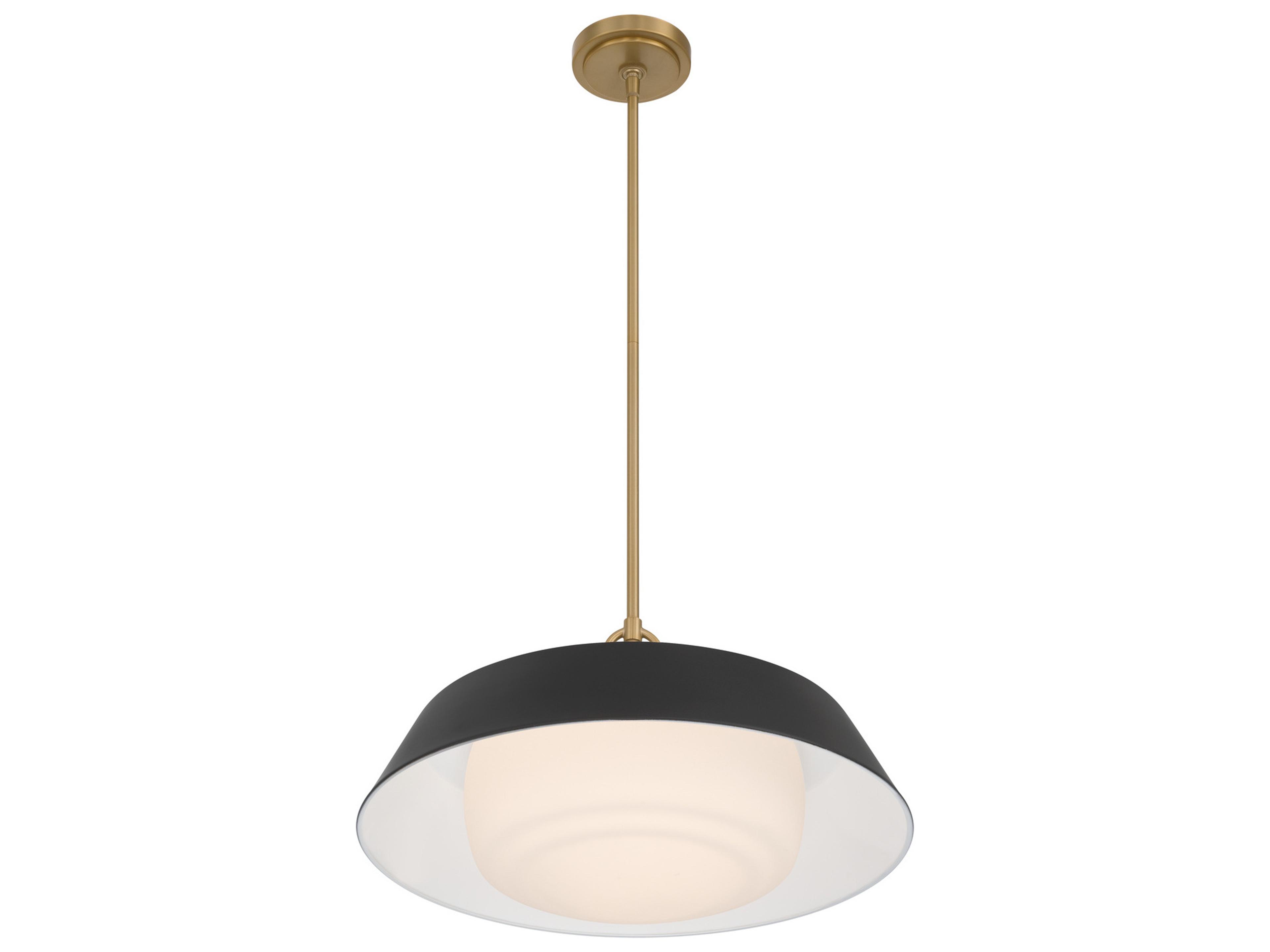 Crystorama Xander 3-Light Black Pendant